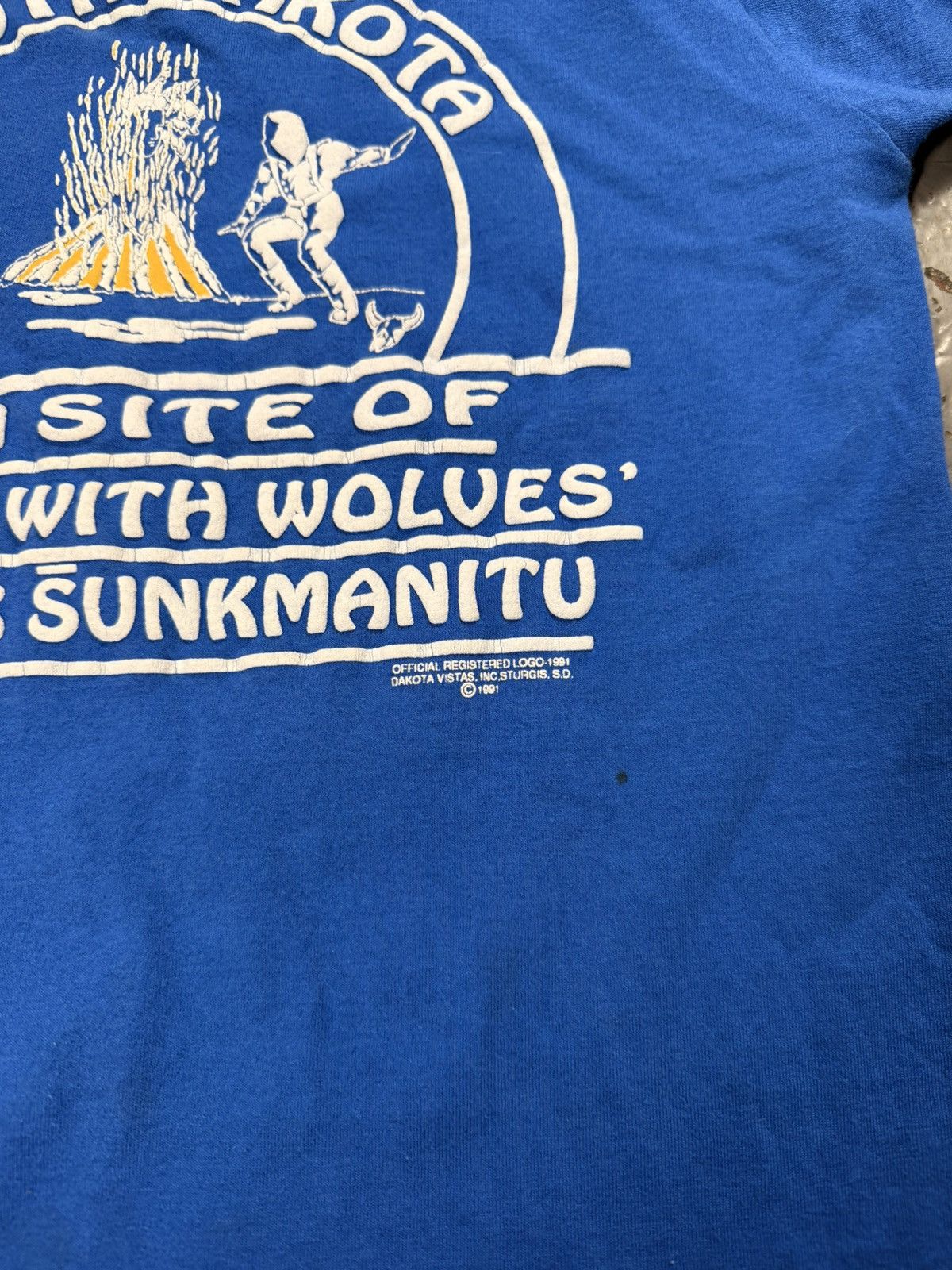 Other × Vintage Vintage 70s Style 1991 South Dakota Single Stitch Baby Tee Size US M / EU 48-50 / 2 - 2 Thumbnail