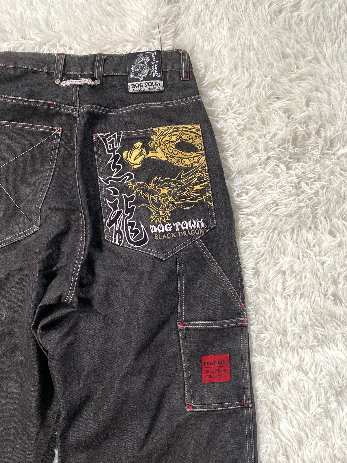 Dogtown 🔥SALE🔥 Vintage 90s Dogtown Black Dragon Baggy carpenter Size US 30 / EU 46 - 12 Thumbnail