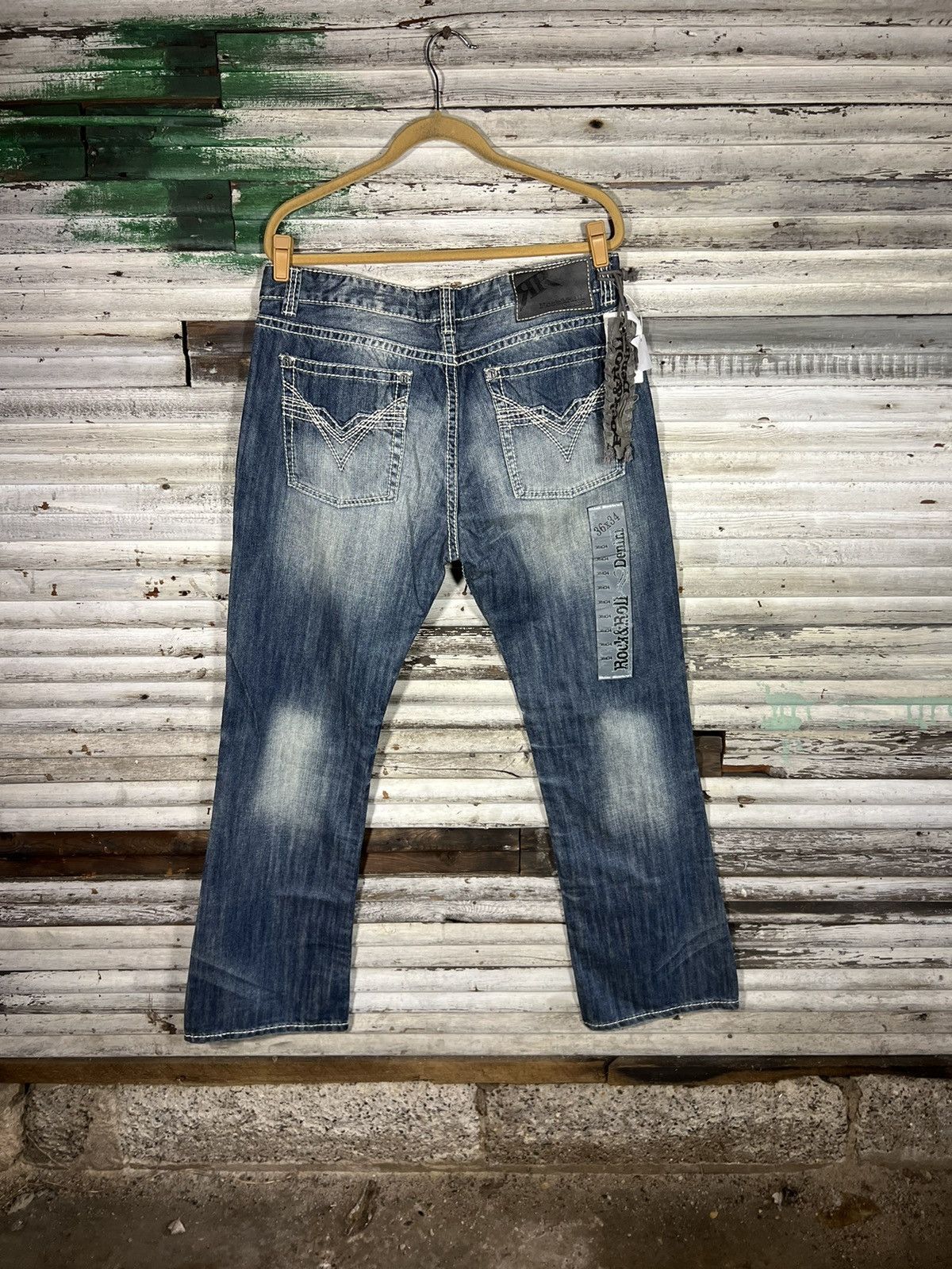 Other Rock & Roll Denim Jeans 36 x 34 Size US 36 / EU 52 - 3 Thumbnail
