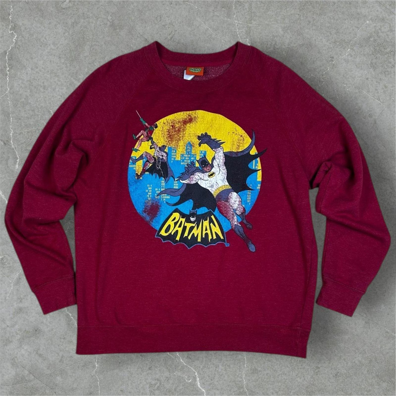 Other Vintage Batman Crewneck Red Medium Size US M / EU 48-50 / 2 - 2 Thumbnail