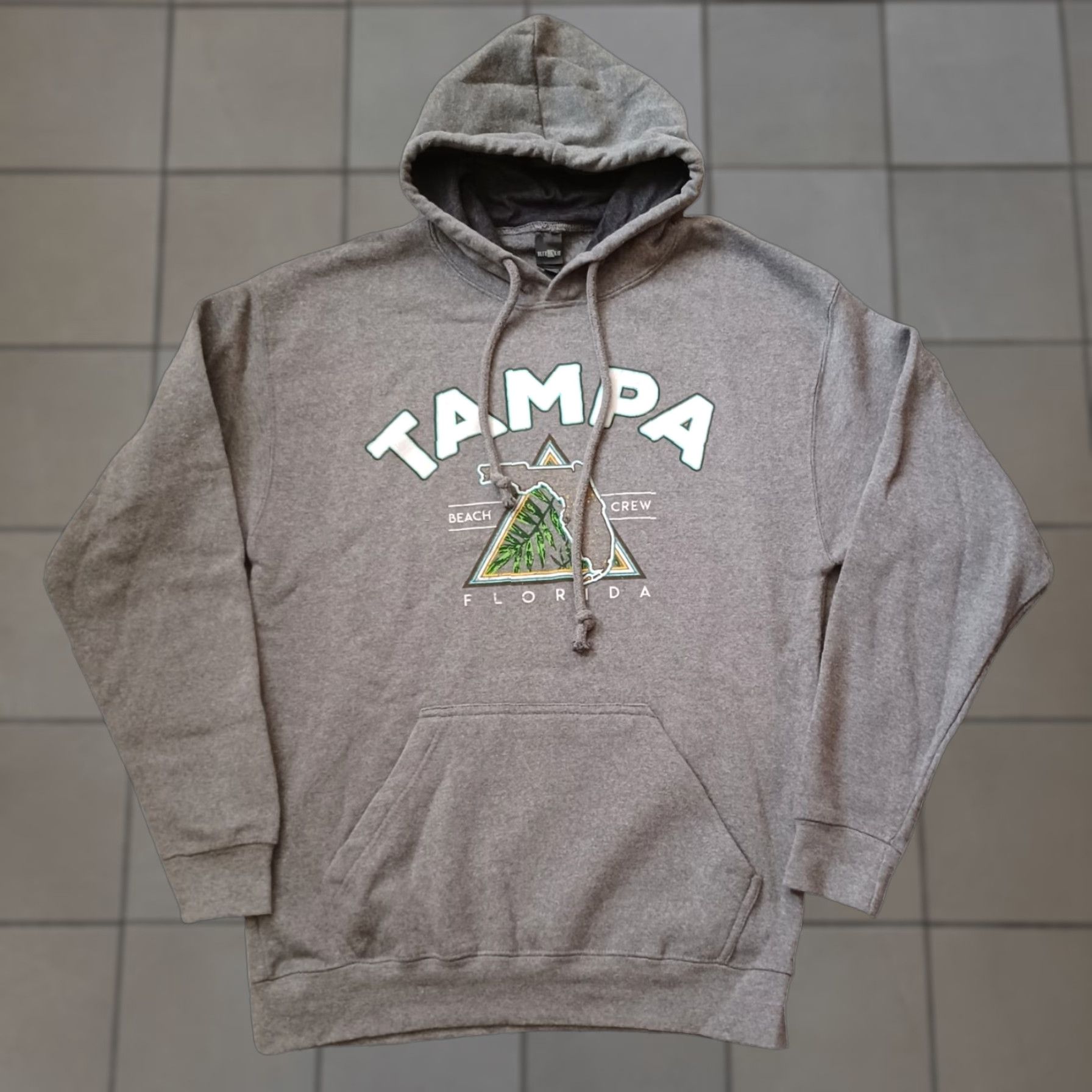 Logo 7 Tampa Florida Hoodie Mens Medium Gray Sweatshirt Tampa Beach Crew Logo Shirt Size US M / EU 48-50 / 2 - 1 Thumbnail