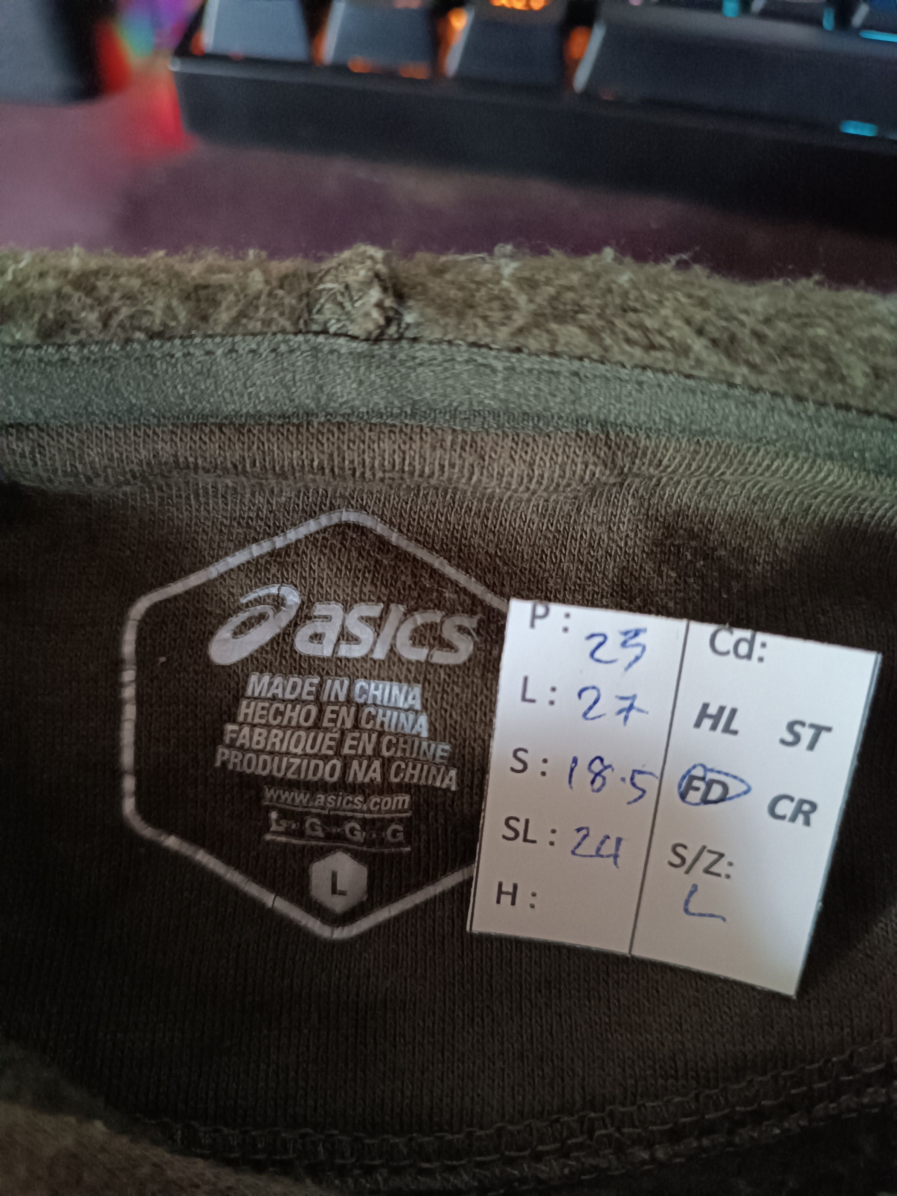Asics VINTAGE ASICS HOODIES Y2K GORPCORE GOTH RARE Size US L / EU 52-54 / 3 - 14 Thumbnail