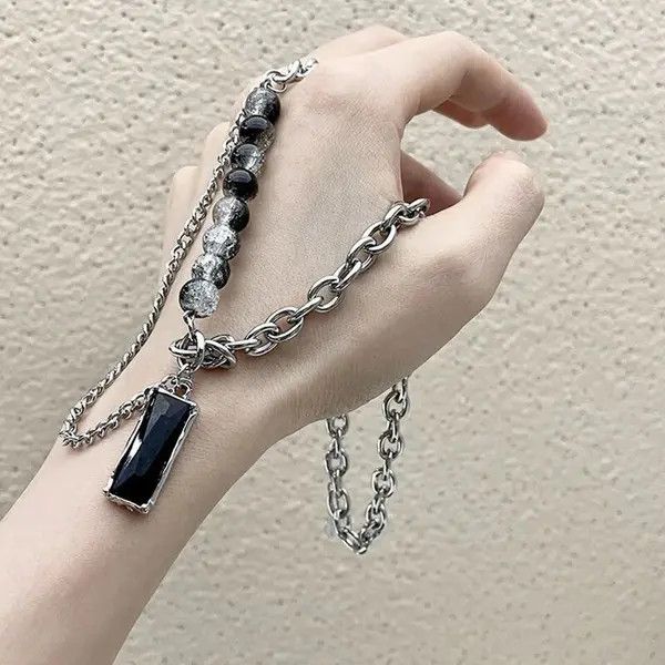 Vintage Black Stone Choker Necklaces Size ONE SIZE - 2 Thumbnail