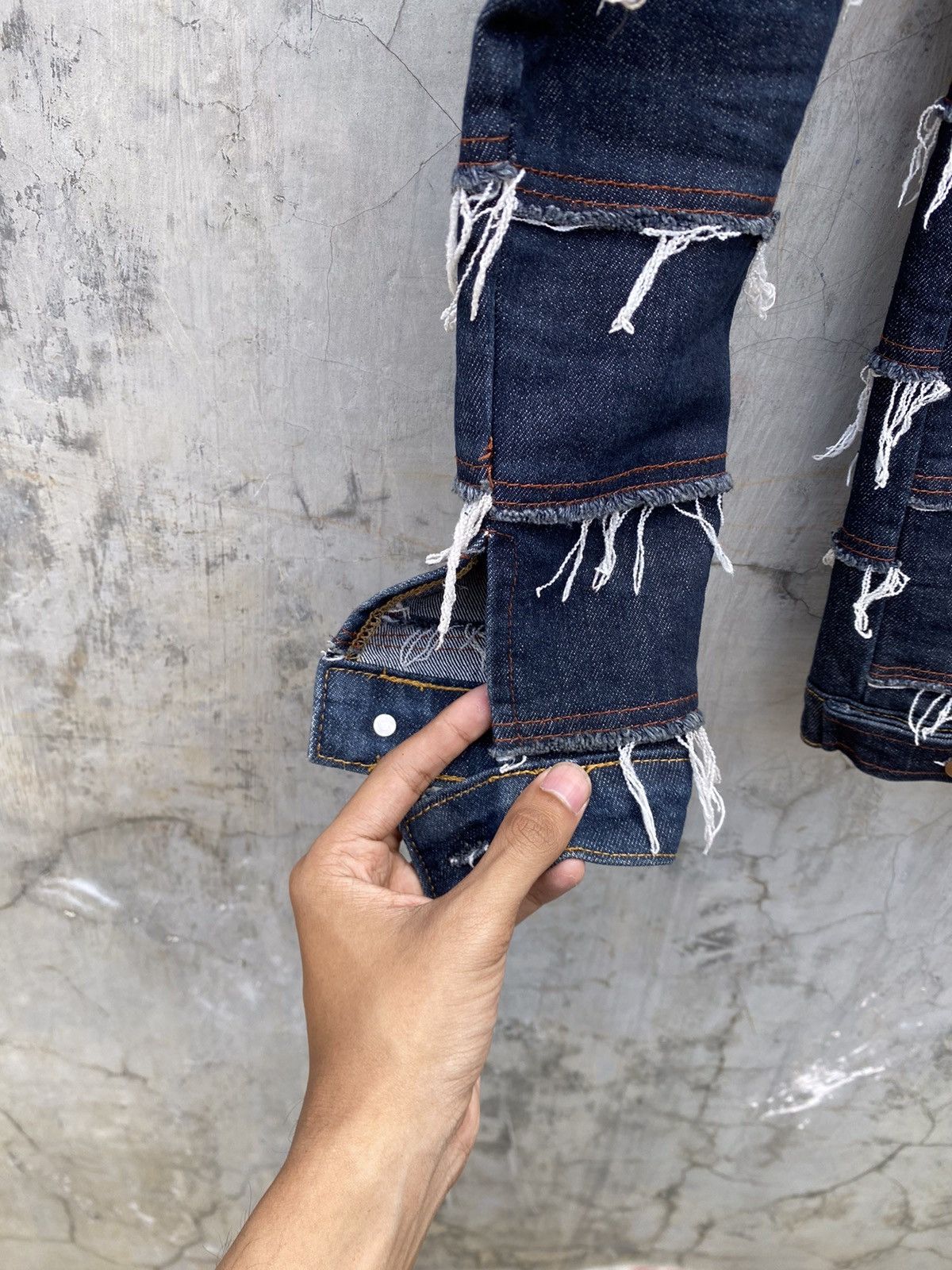 Japanese Brand Handmade Hagi Denim Size S / US 4 / IT 40 - 13 Thumbnail
