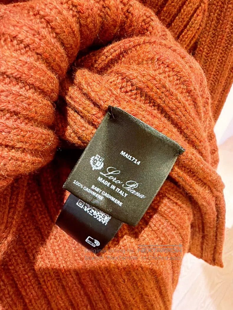 Loro Piana Loro Piana Pumpkin Orange Baby Cashmere Crew Neck Sweater Size XXS / US 00 / IT 34 - 8 Thumbnail
