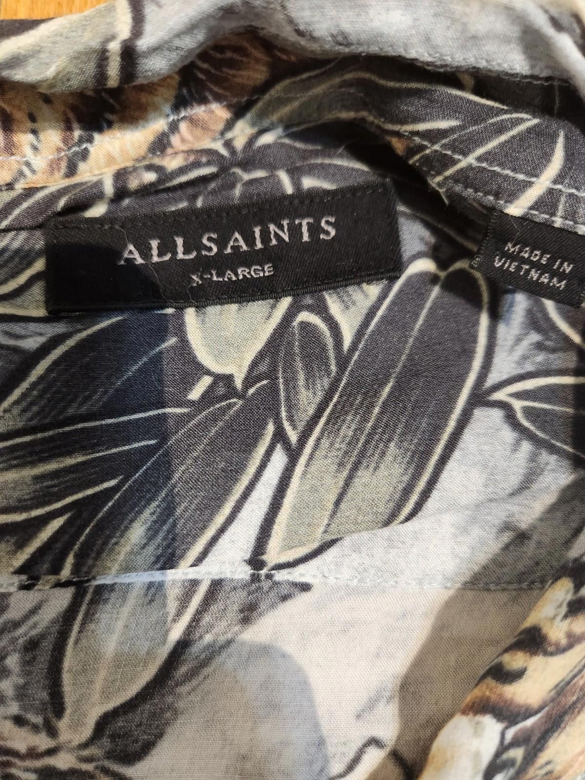 Allsaints Allsaints Chokai Printed Tiger Short Sleeve Shirt Mens XL Size US XL / EU 56 / 4 - 5 Thumbnail