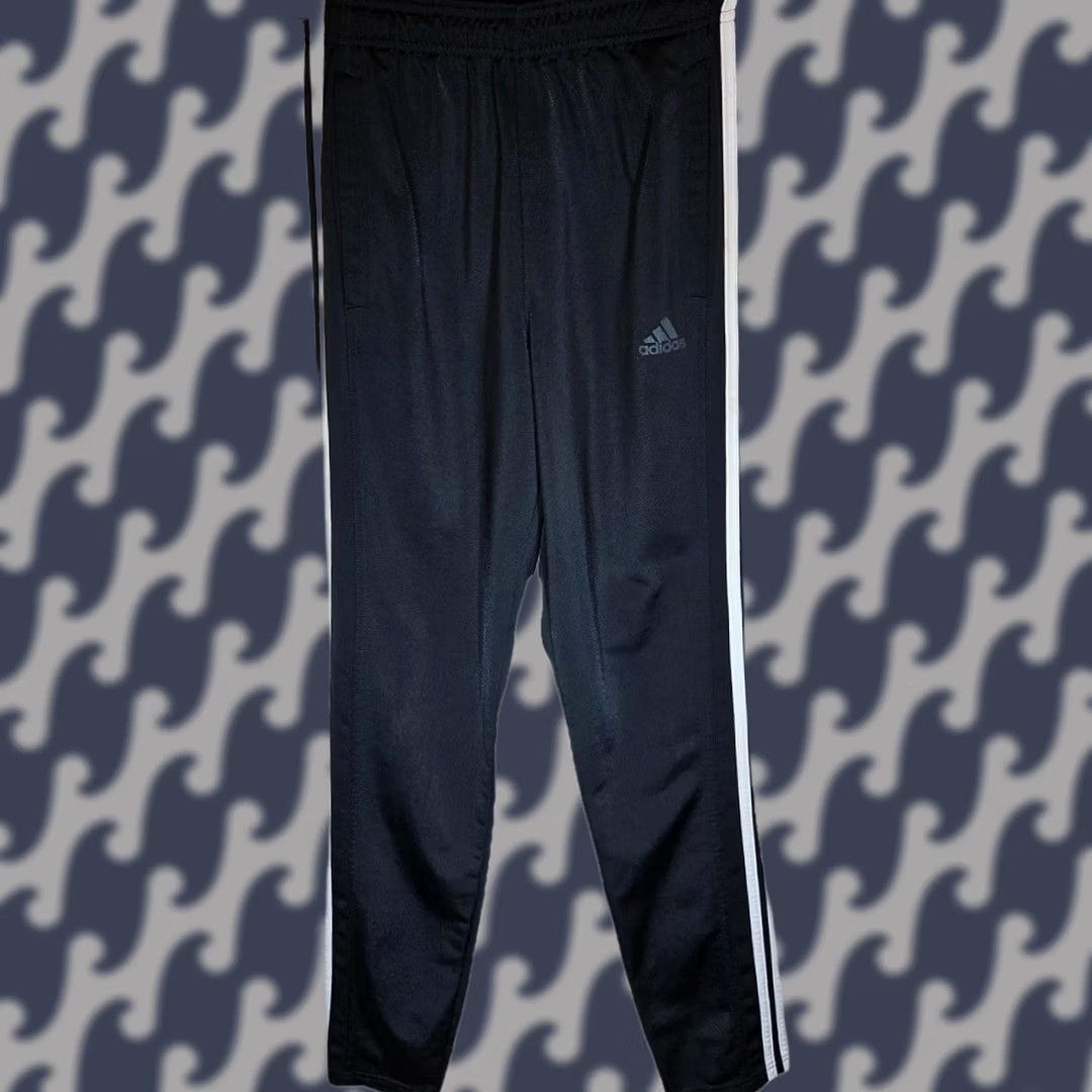 Adidas Adidas Track Pants Small Women Black White Primegreen Athletic Joggers, 3-Stripe, Elastic Waist, Straight Leg, Running & Gym Size 28" / US 6 / IT 42 - 1 Thumbnail