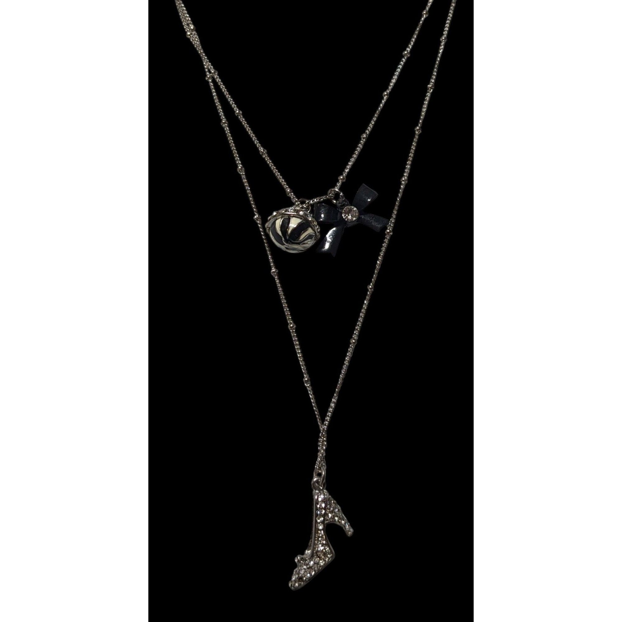 Other Lolita Coquette Multilayer Rhinestone Charm Necklace Size ONE SIZE - 3 Thumbnail