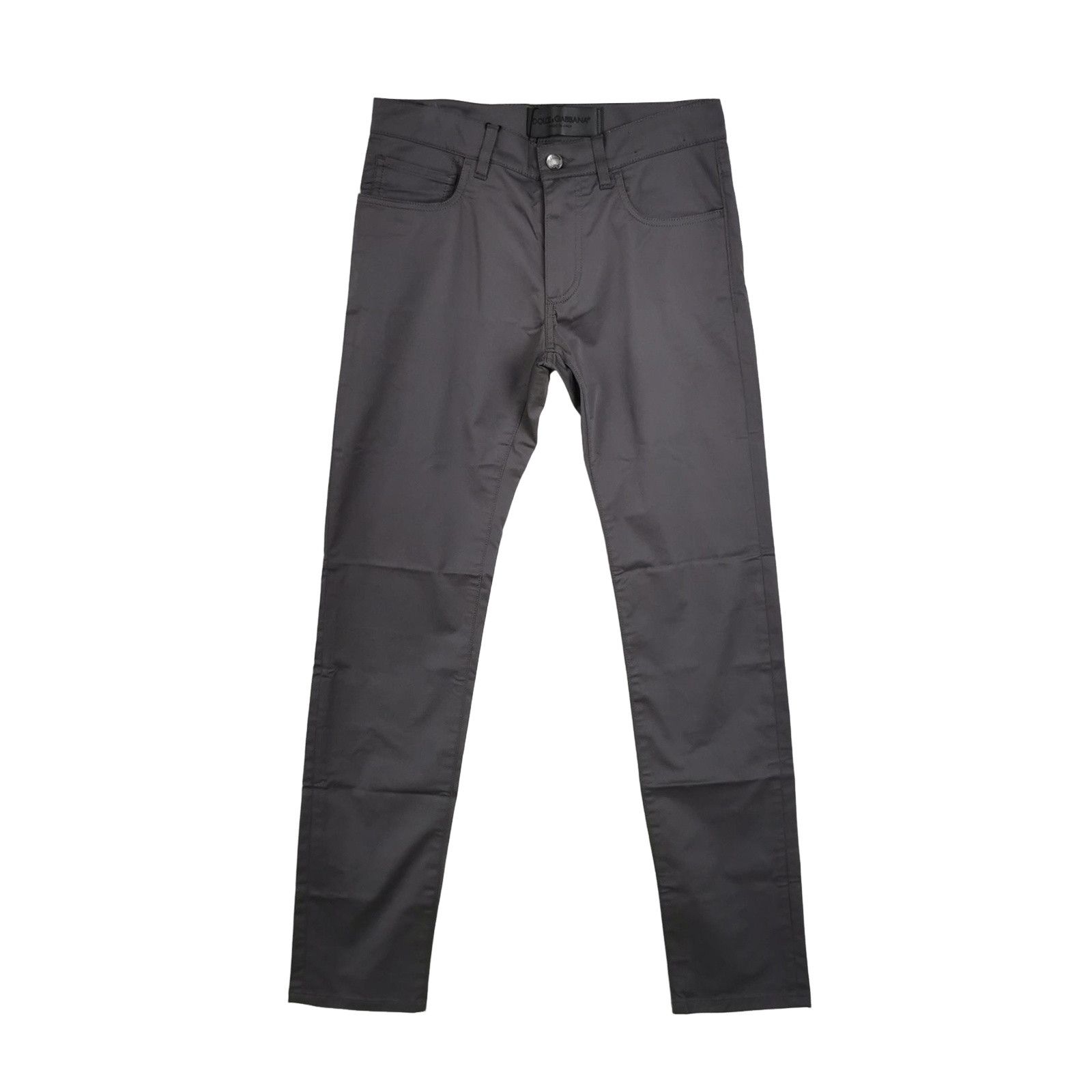 Dolce & Gabbana Dolce & Gabbana Gray Cotton Blend Pants Size 46 Size US 30 / EU 46 - 1 Thumbnail