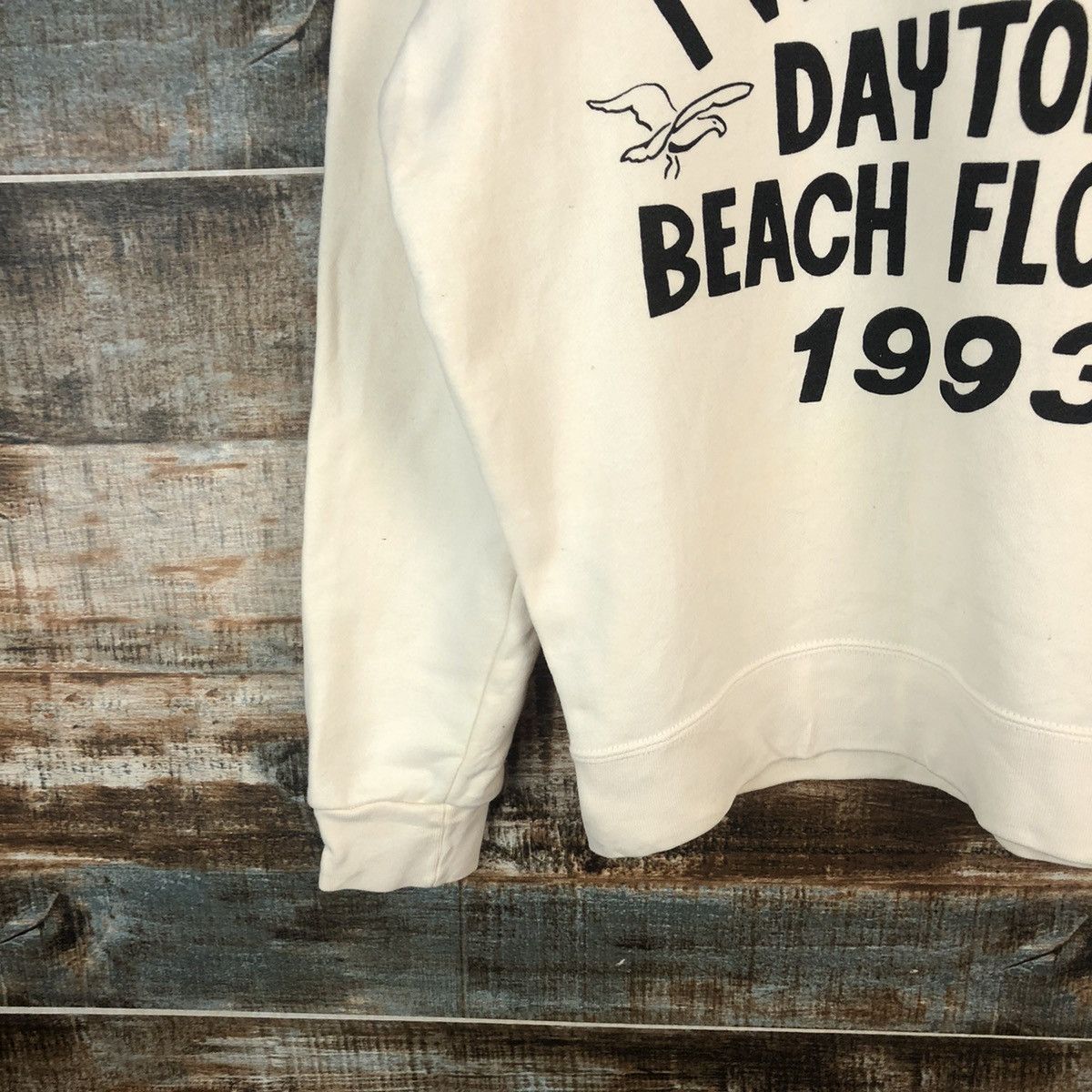 Japanese Brand i was there daytona beach Cream Sweatshirt #A1999 Size US S / EU 44-46 / 1 - 7 Thumbnail