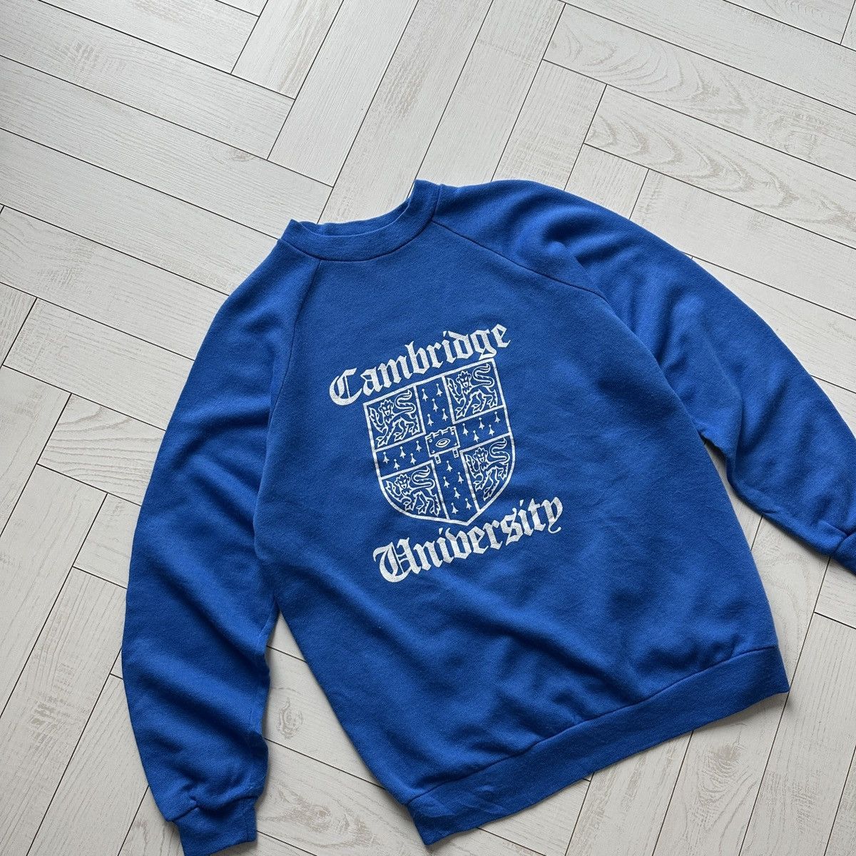 Vintage Vintage 80s rare Cambridge University Made in UK sweatshirt Size US L / EU 52-54 / 3 - 3 Thumbnail