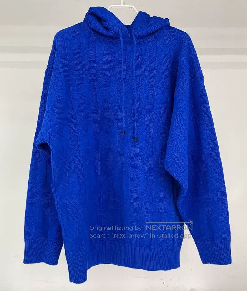 Hermes Hermes Hooded Sweater - Pure Wool - Klein Blue Size XS / US 0-2 / IT 36-38 - 1 Thumbnail
