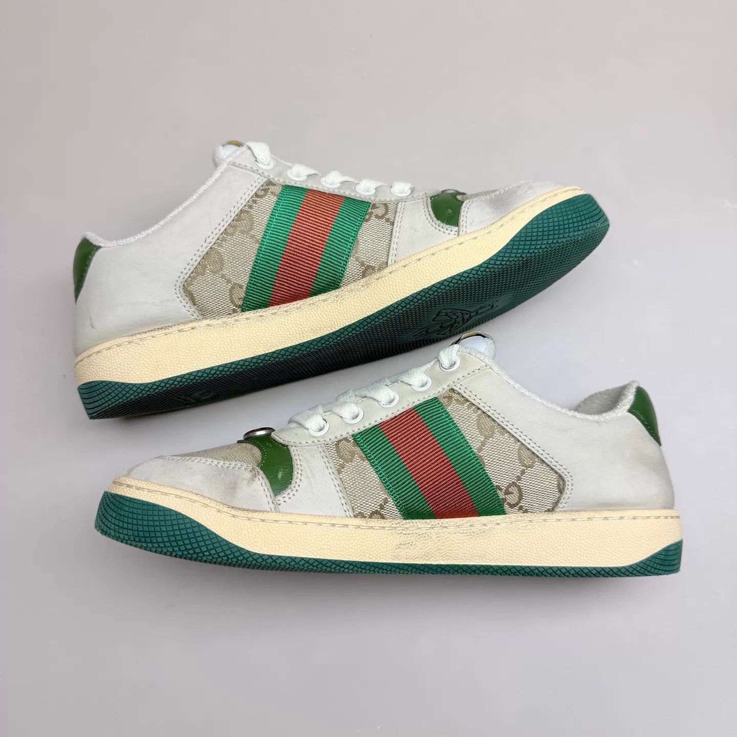 Gucci GUCCI GG Print Dirty Sneakers EU 36 95 New Size US 5.5 / IT 35.5 - 5 Thumbnail