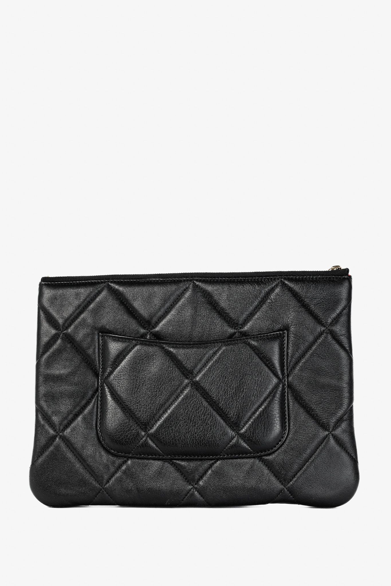 Chanel Chanel Black 19 Model Lambskin Quilted Medium O-Case Size ONE SIZE - 4 Thumbnail