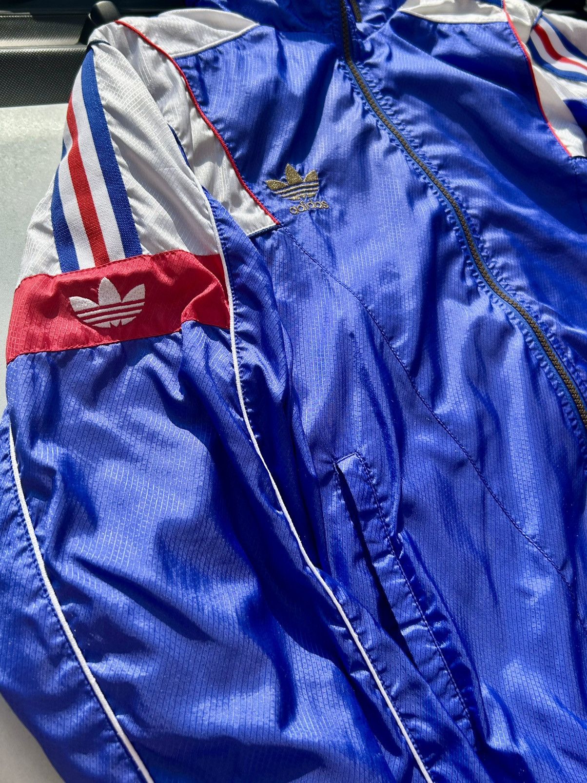 Vintage Vintage 90s Adidas Japan Descente Zipper Bomber Jacket Size US L / EU 52-54 / 3 - 23 Thumbnail