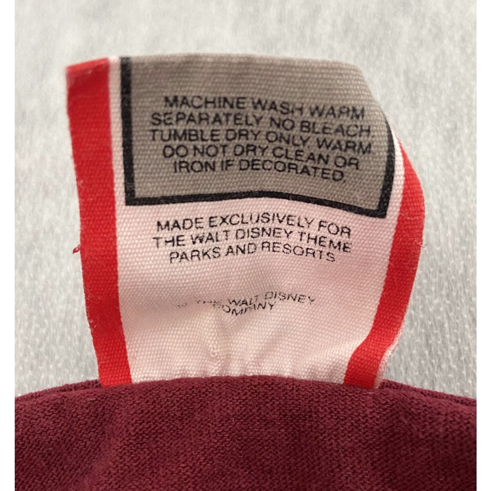 Disney Vintage Disney T-Shirt Men XL Mickey Mouse Walt Disney World 90s Cotton Maroon Size US XL / EU 56 / 4 - 7 Thumbnail