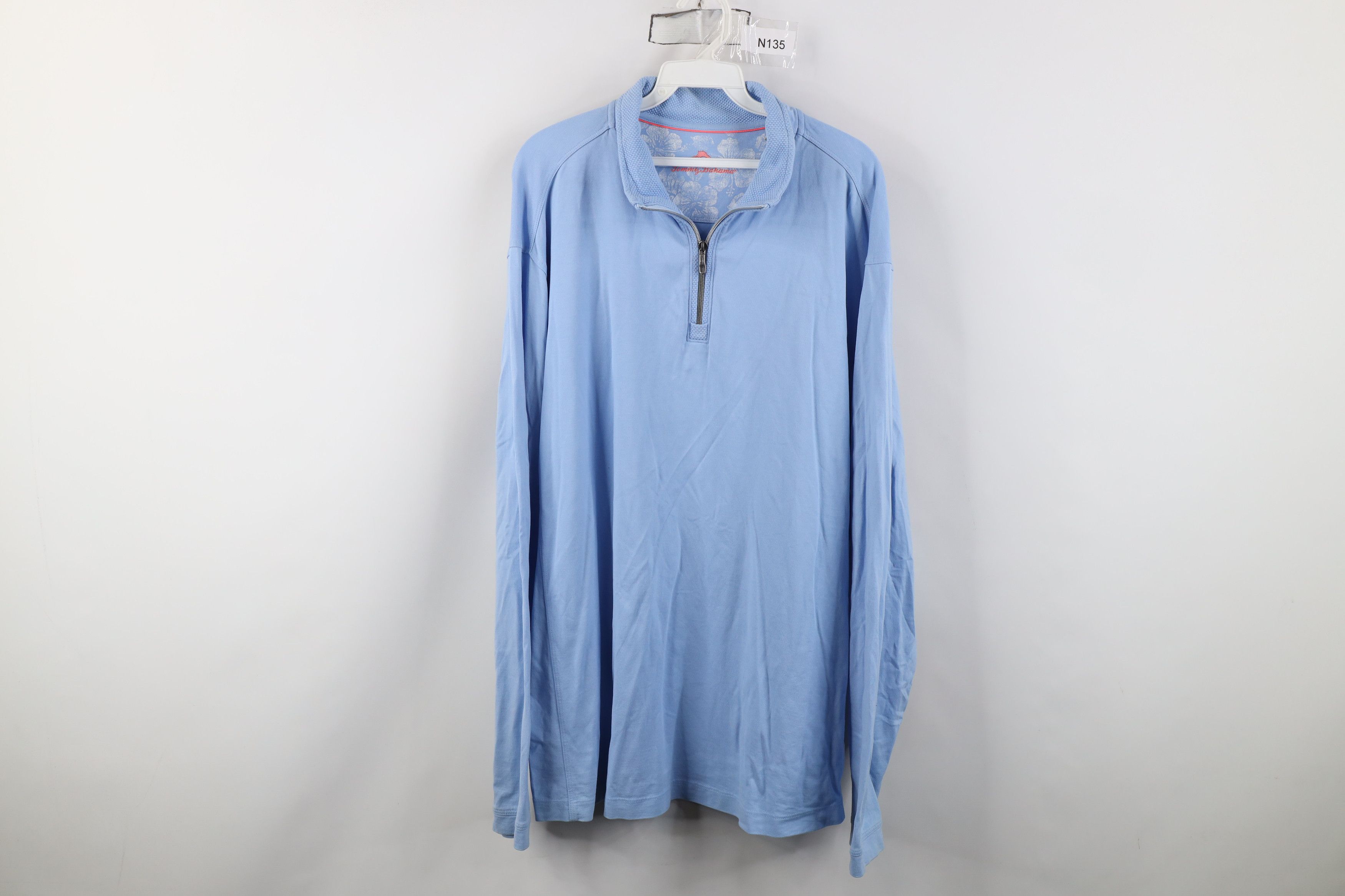 Tommy Bahama Tommy Bahama 1/4 Half Zip Pullover Sweater Carolina Blue Size US XL / EU 56 / 4 - 1 Thumbnail