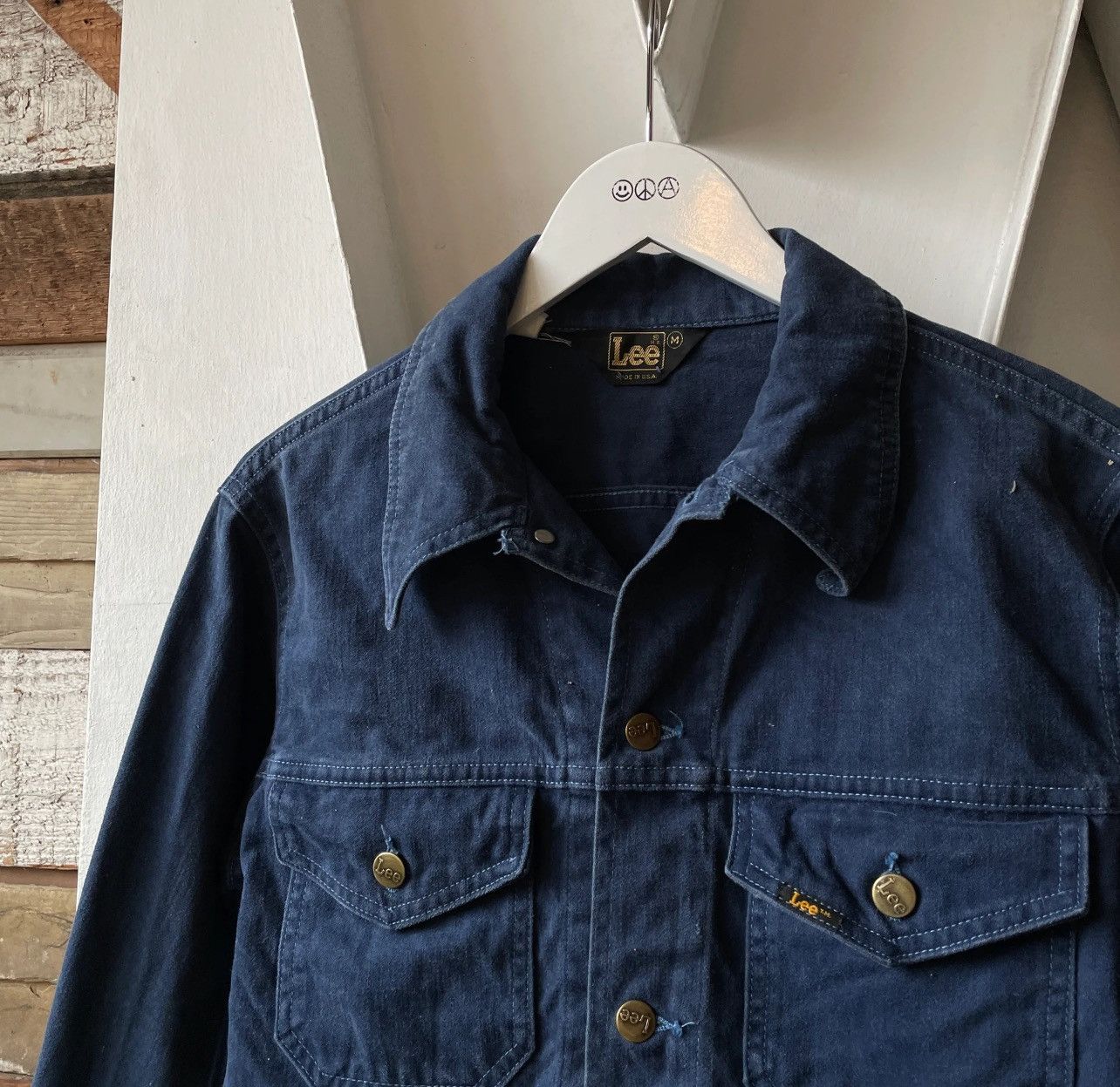 希少 アメカジ 70's lee リー twill jacket fde8bc20b42e80626fdd6589b7d4d3