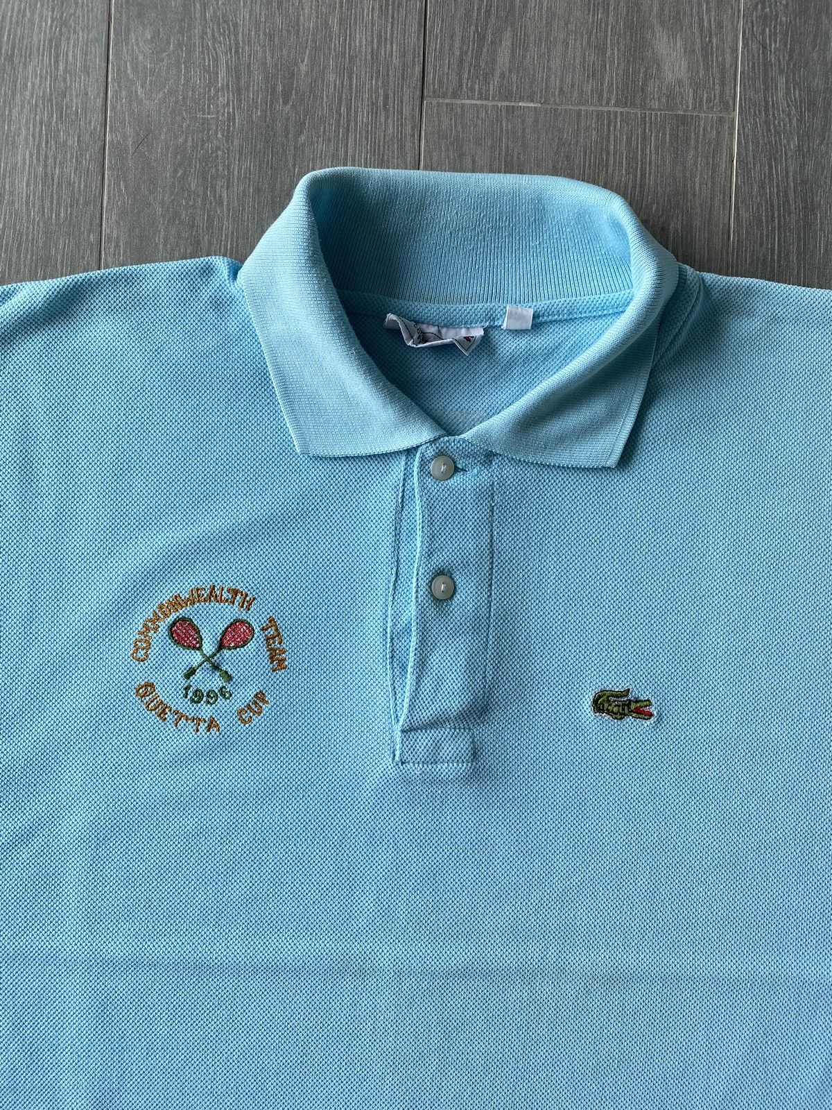 Lacoste × Vintage Vintage Lacoste Tennis Polo Shirt Size US XL / EU 56 / 4 - 3 Thumbnail