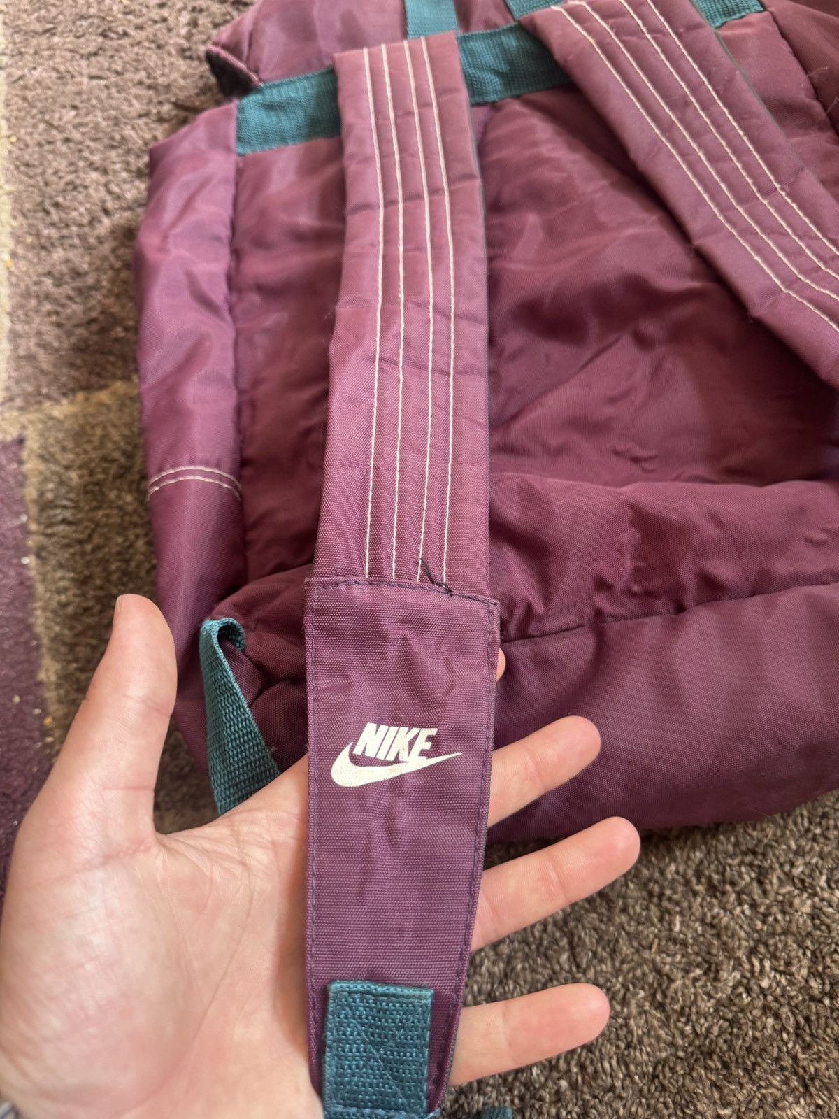 Nike Vintage Nike 90s backpack Size ONE SIZE - 2 Thumbnail