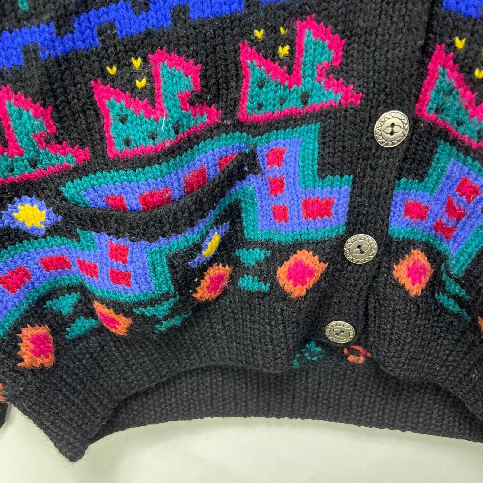 L.L. Bean × Vintage Vintage 80s LL Bean Cardigan Knit Sweater Unisex Large Rare Size US L / EU 52-54 / 3 - 5 Thumbnail