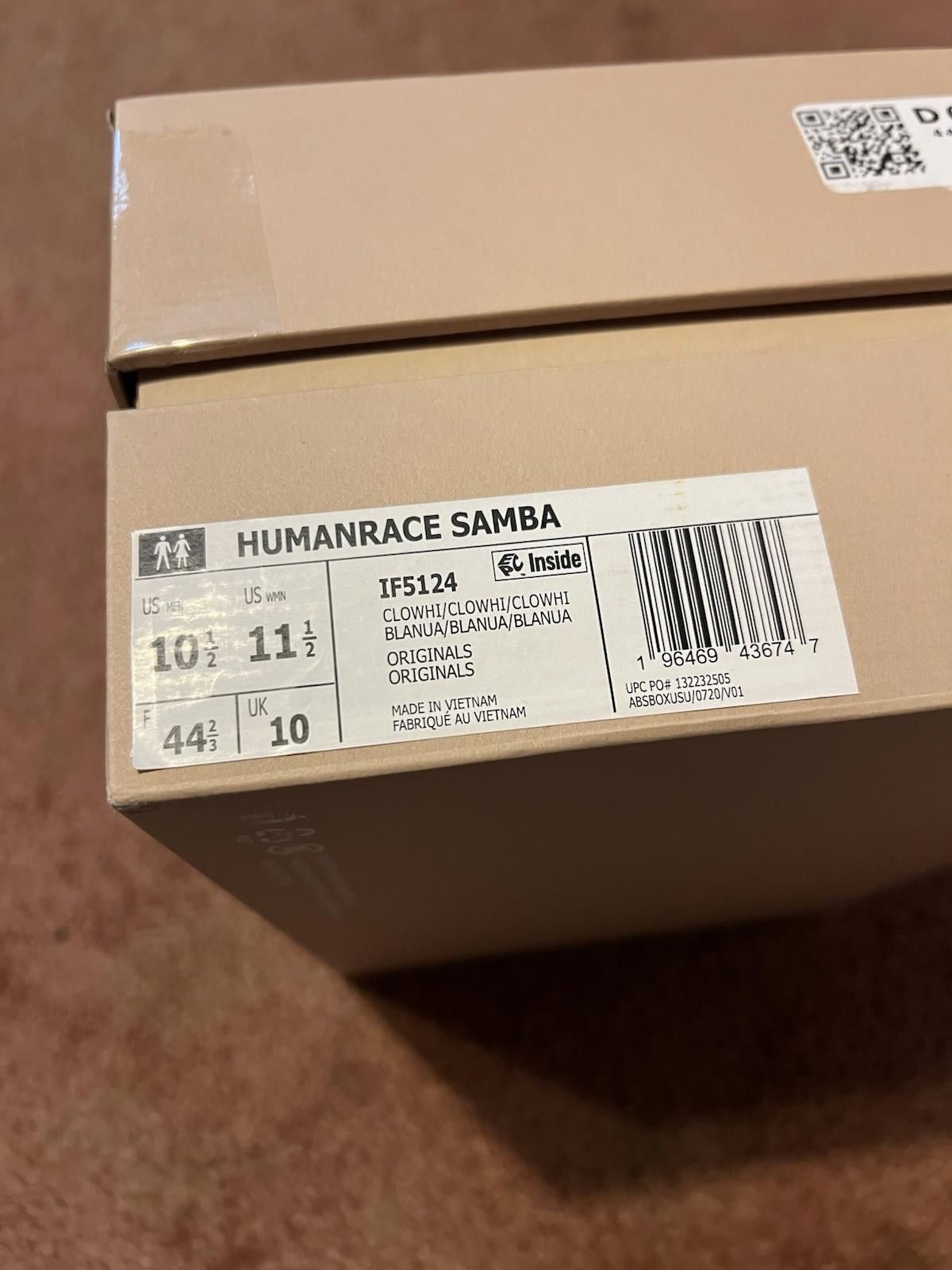 Adidas adidas Samba Human Race White IF5124 Pharrell Williams Size US 10.5 / EU 43-44 - 7 Thumbnail