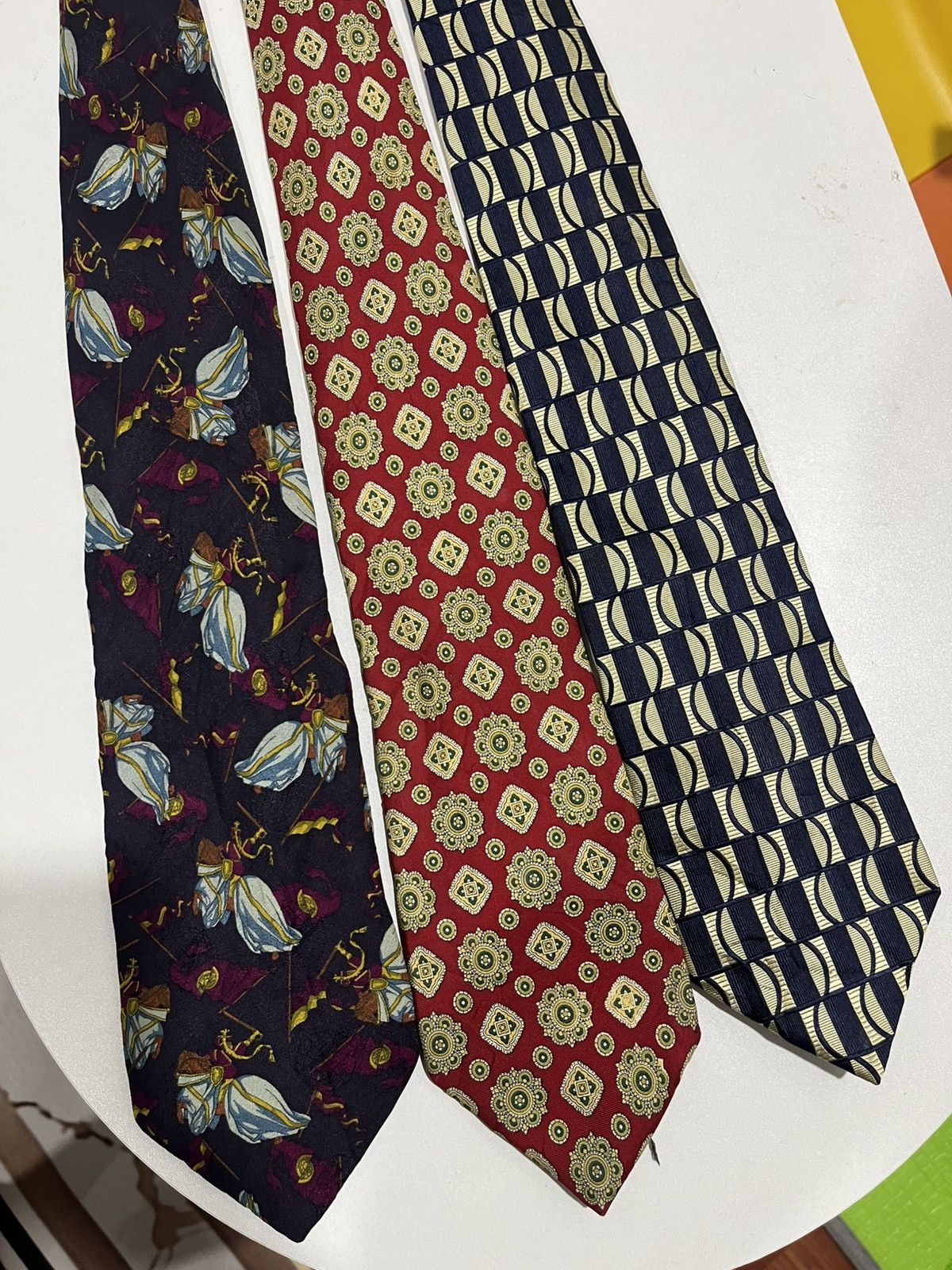 Alviero Martini Vintage Italian Silk Tie Set Alviero Martini Giovanni Vighi Size ONE SIZE - 5 Thumbnail
