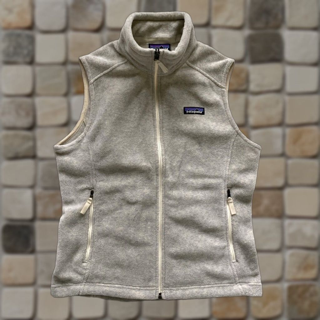 Patagonia Patagonia Women's Vest Synchilla Full Zip Oat 23015 S Outdoor Logo Size S / US 4 / IT 40 - 1 Thumbnail
