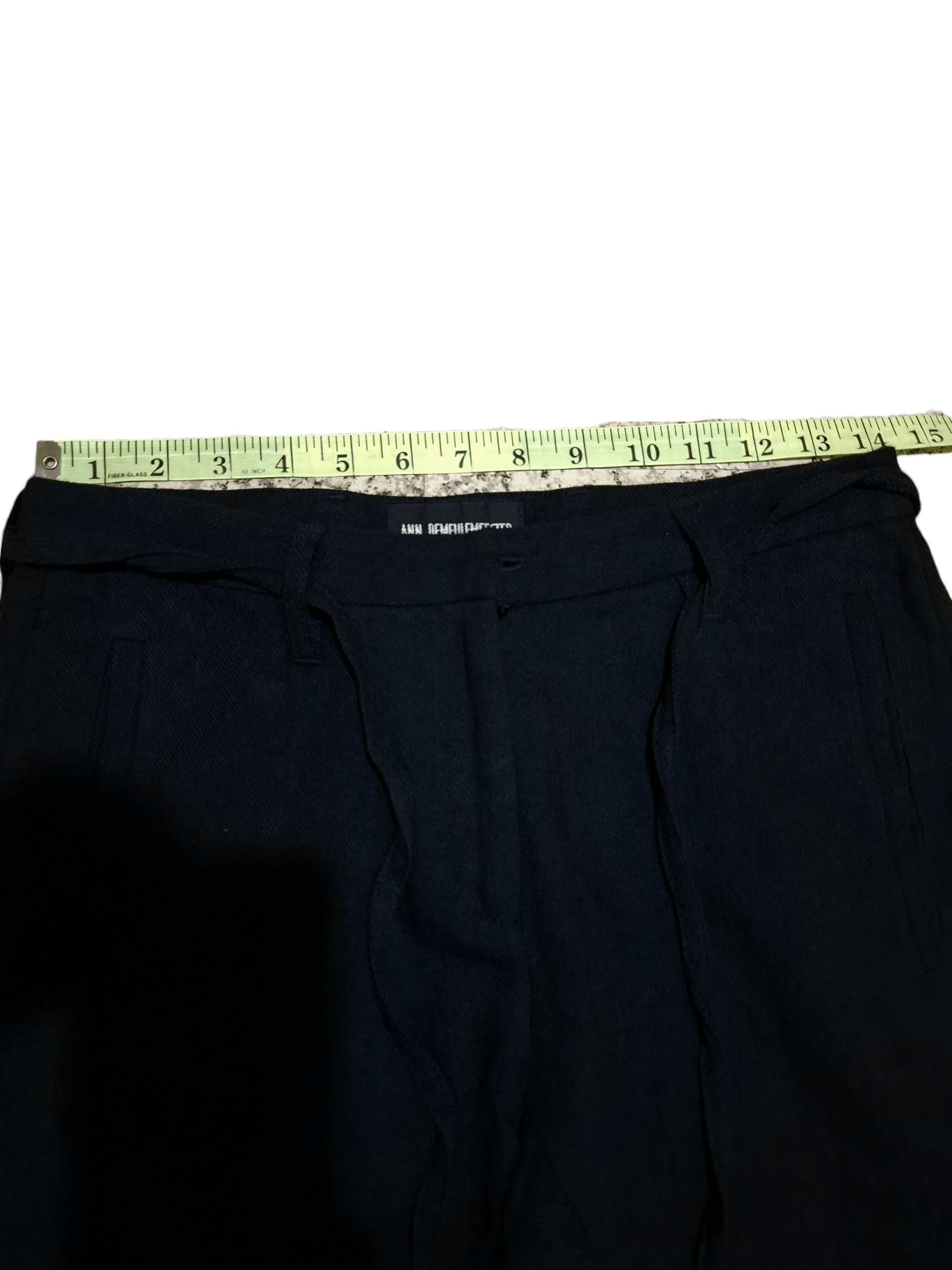 Ann Demeulemeester Ann Demeulemeester Belted Wool-Linen Trousers Size 28" / US 6 / IT 42 - 20 Thumbnail