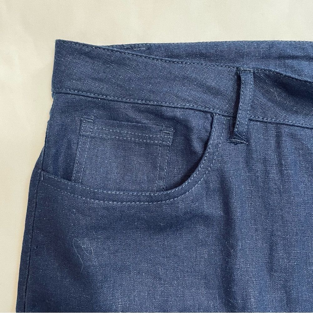 Jones New York NWT New $90 Jones New York Blue Lexington High Rise Linen B Size 38" / US 16 / IT 52 - 4 Thumbnail