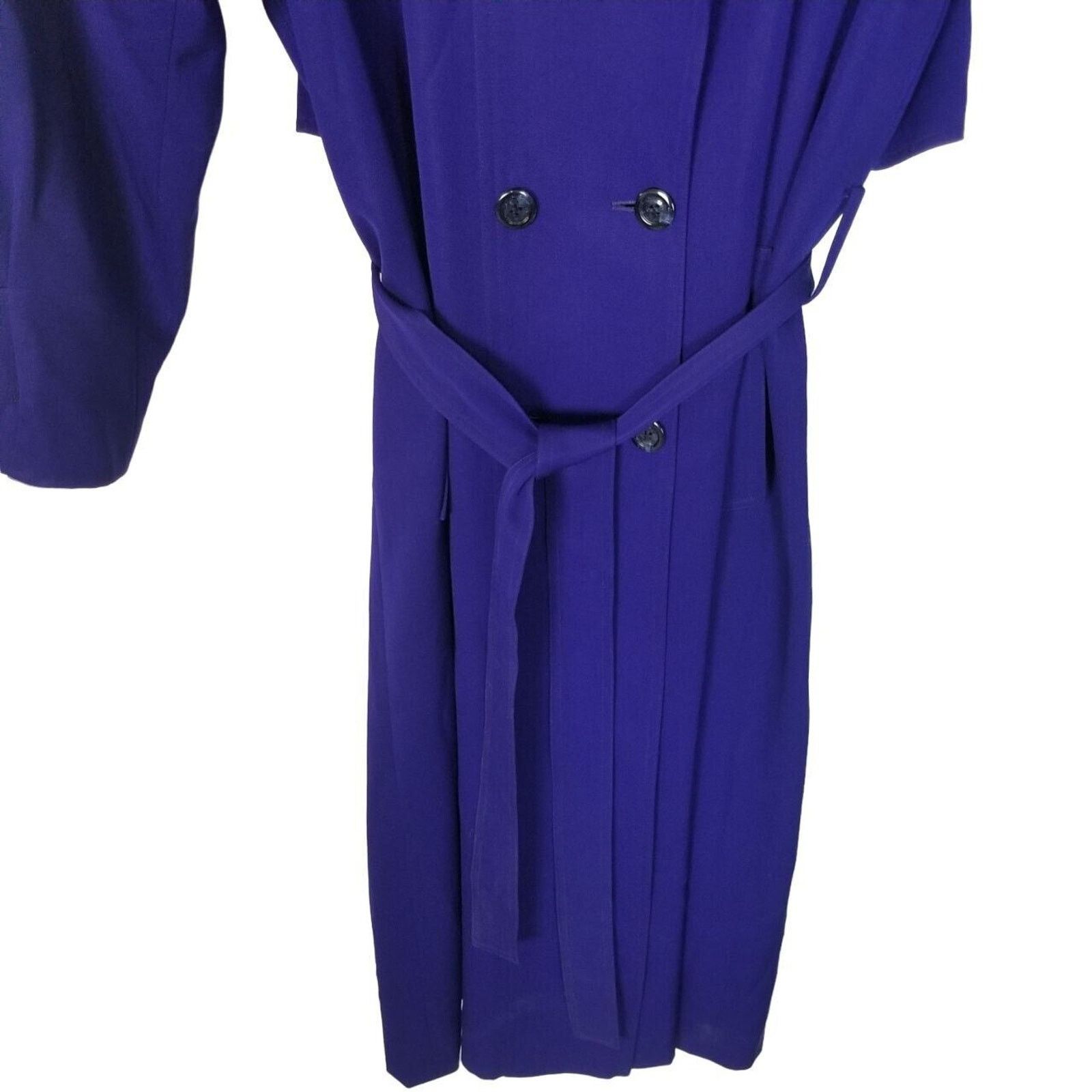 Nordstrom Vintage Nordstrom Point Of View Womens 100% Wool Trench Coat Size S / US 4 / IT 40 - 3 Thumbnail