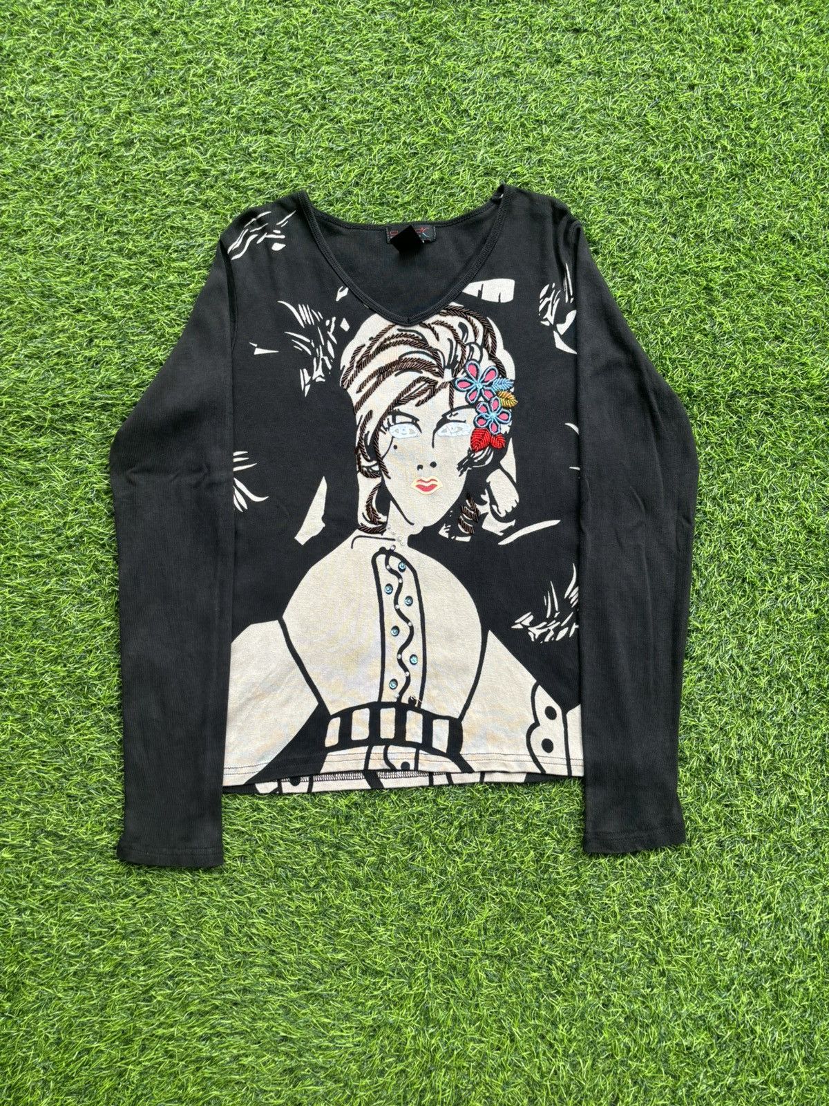 Hysteric Glamour Y2k Oustooc Barcelona Women's Longsleeve Size M / US 6-8 / IT 42-44 - 1 Thumbnail
