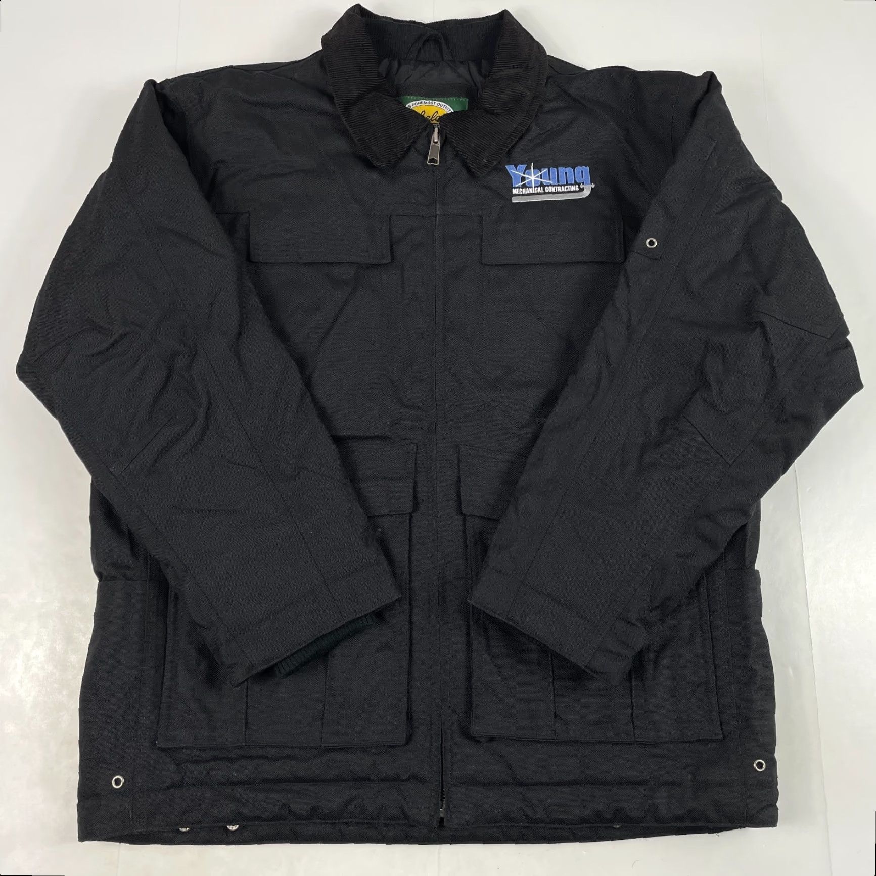 Vintage VINTAGE Cabela's Jacket Mens Medium Black Canvas Chore Field Bomber Jacket Wool? Size US M / EU 48-50 / 2 - 2 Thumbnail