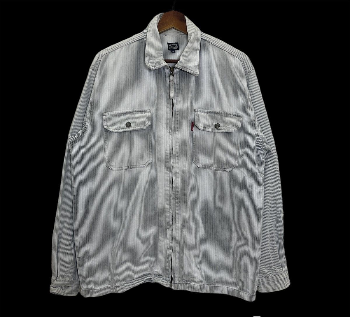 Japanese Brand Vintage Dog House Hickory Stripe Jacket Size US L / EU 52-54 / 3 - 1 Thumbnail