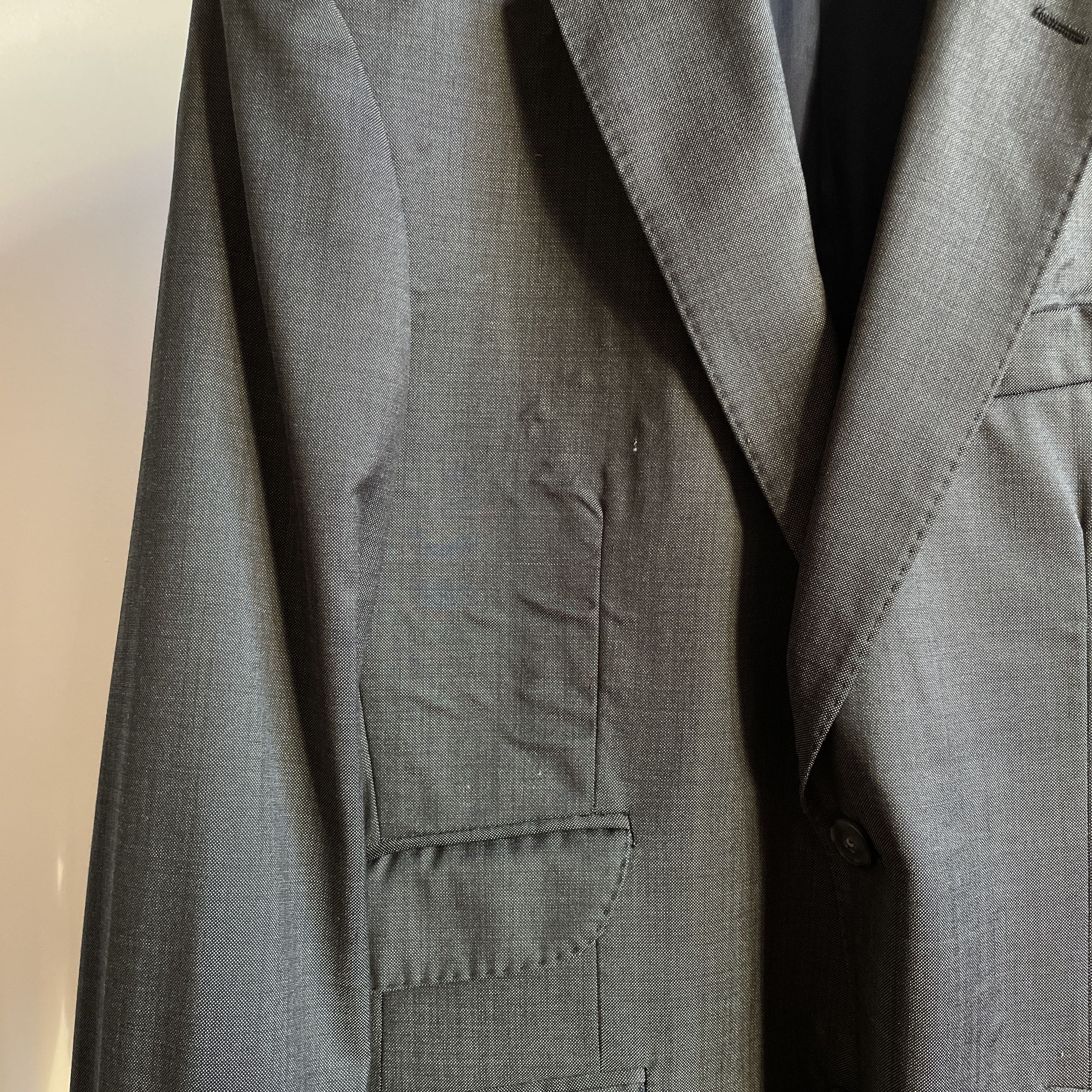 Hackett Hackett Pinhead Charcoal Gray Wool Suit Size EUR48R/UK/US38R Size 38R - 7 Thumbnail