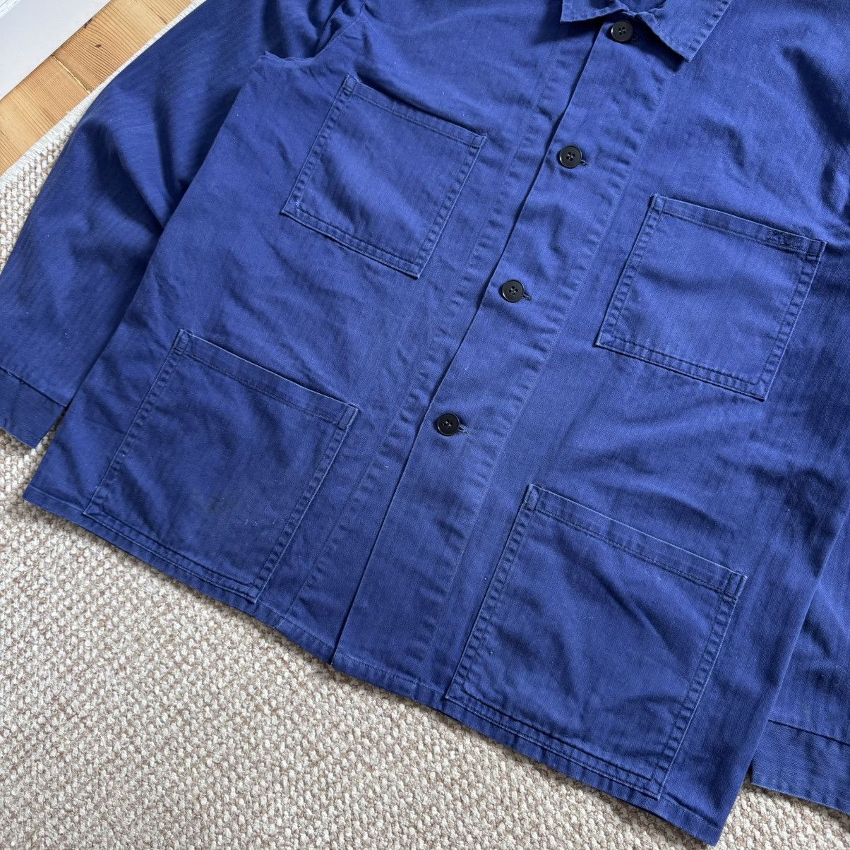 Le Laboureur Sun faded french hbt vintage works sanfor jacket Size US L / EU 52-54 / 3 - 6 Thumbnail