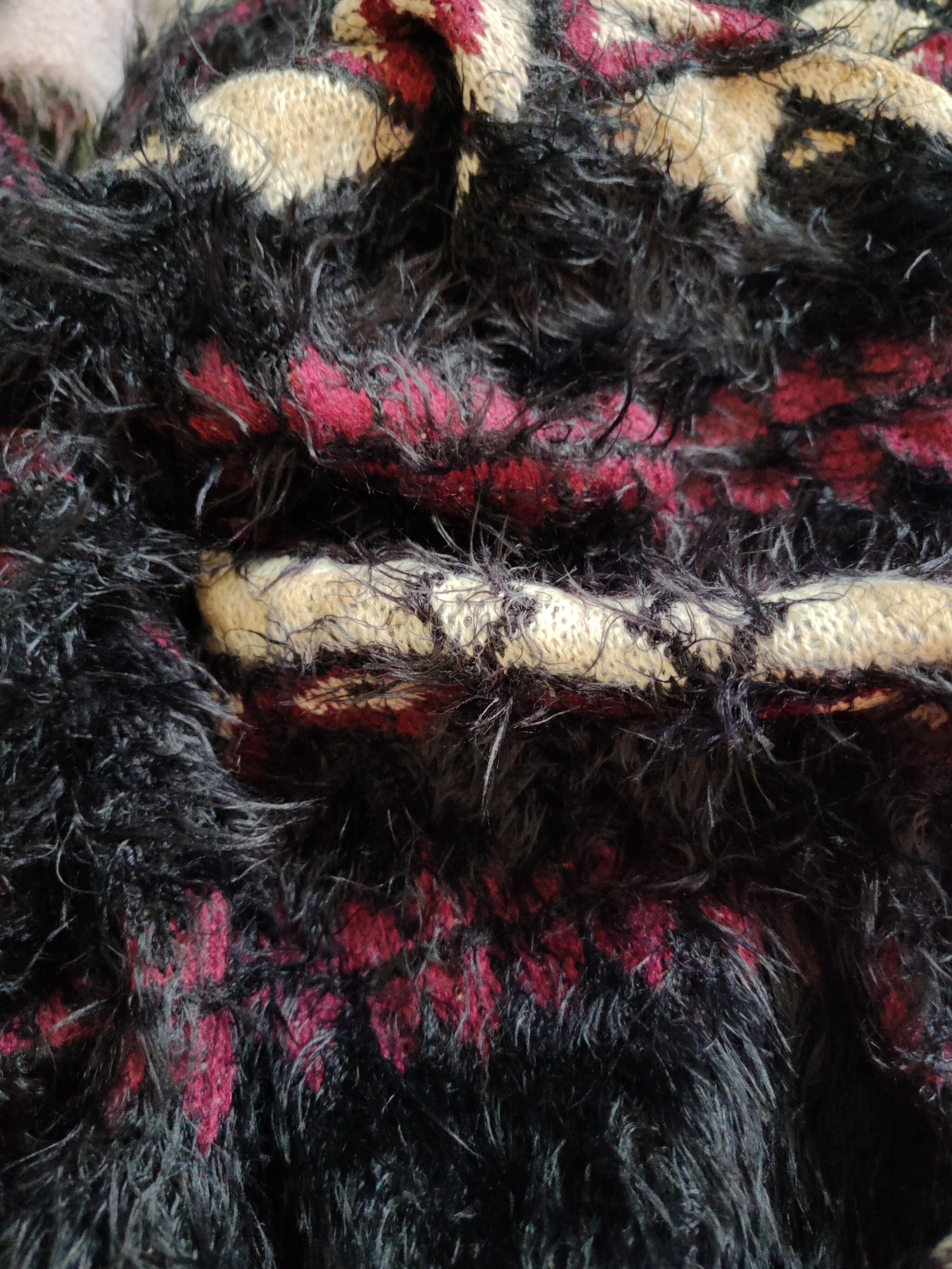 Japanese Brand × Vintage Cherry Paris Black Fur Mohair Knitwear like Kris van Design Size XXL / US 16-18 / IT 52-54 - 11 Thumbnail