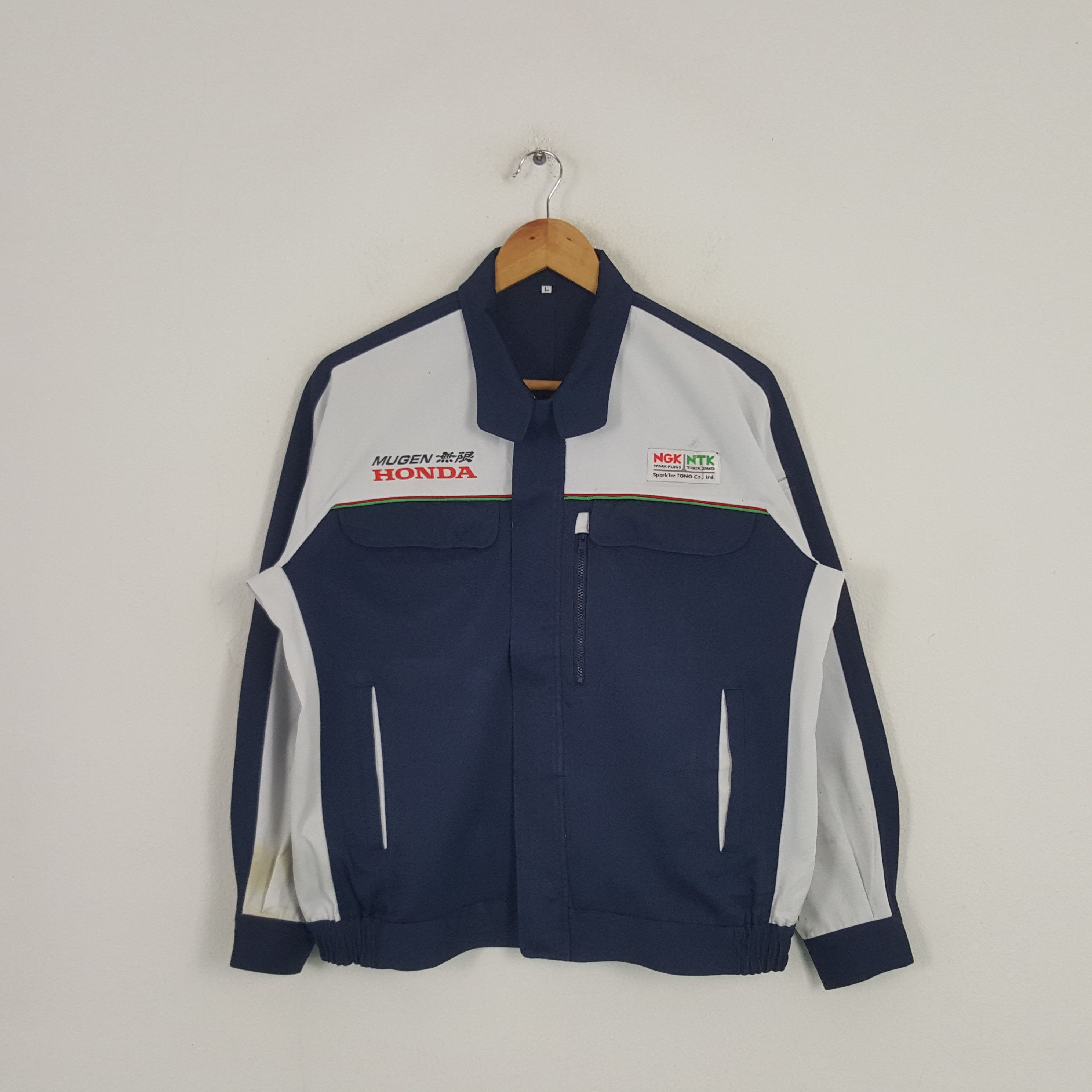 Honda × Japanese Brand × Vintage Vintage Mugen Honda Japanese Racing Team Custom Art Jacket Size US XL / EU 56 / 4 - 3 Thumbnail