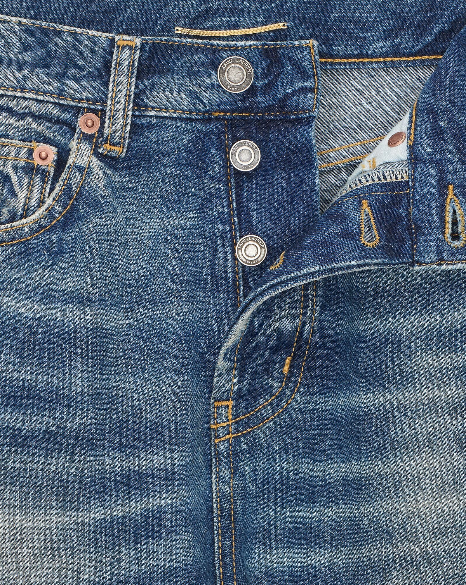 Saint Laurent Paris o1s1wg110125 597052 Authentic Slim-fit Jeans Beach Denim Size US 30 / EU 46 - 3 Thumbnail