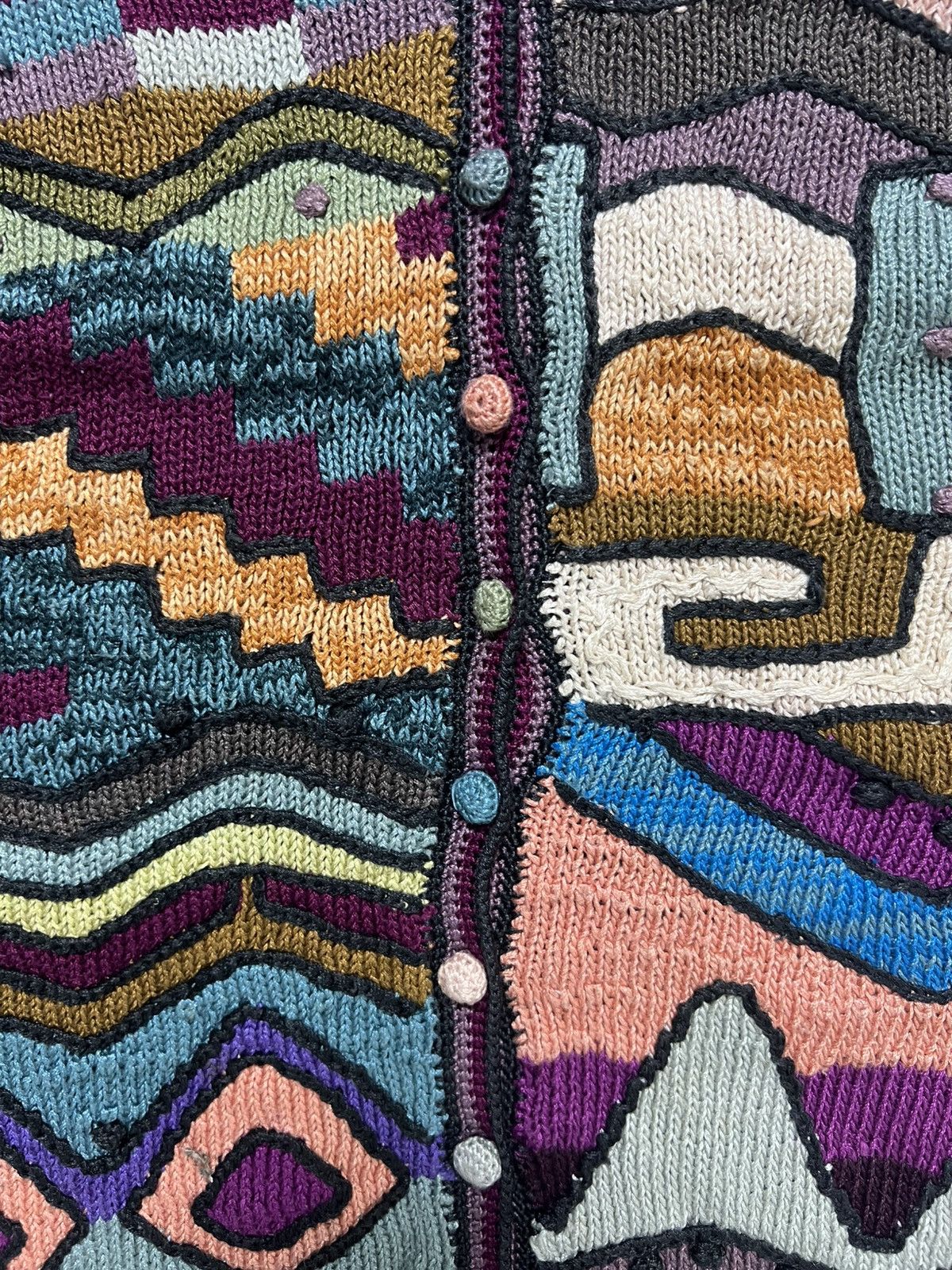 Designer × Vintage !need gone! Peruvian Connection Knit Vest Size M / US 6-8 / IT 42-44 - 4 Thumbnail