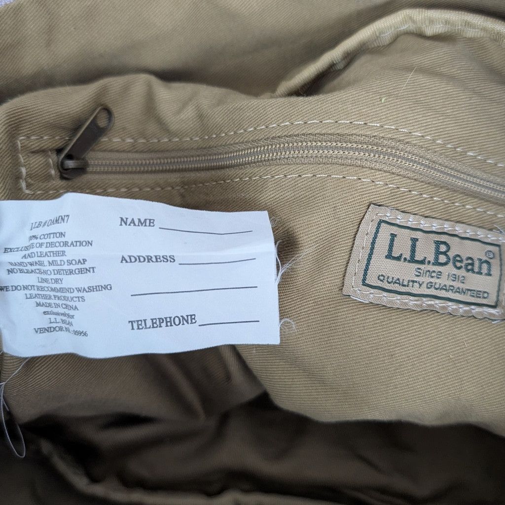 L.L. Bean × Vintage LL Bean Y2K-ish Tropical Floral & Leather Messenger Bag Size ONE SIZE - 3 Thumbnail