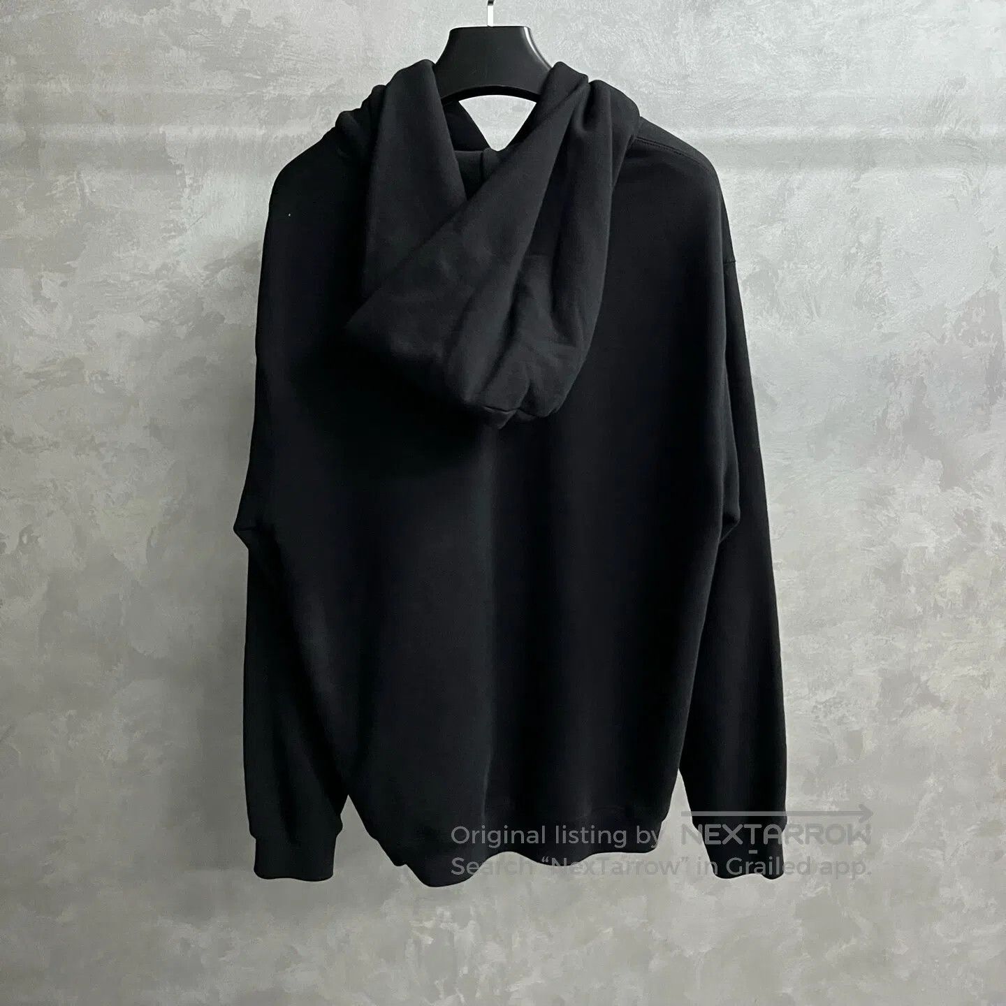 Gucci Guicci Logo-printed lettered hooded long-sleeve hoodie| Size US XL / EU 56 / 4 - 5 Thumbnail