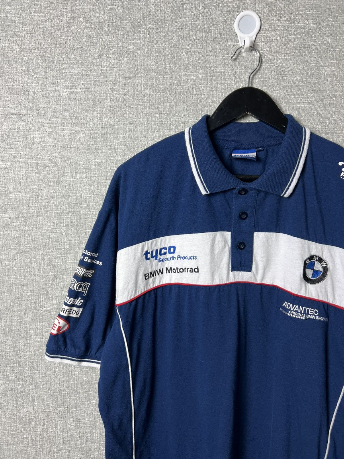 BMW Rare Vintage Racing BMW Tyco T-Shirt Polo Formula Uno Size US XXL / EU 58 / 5 - 3 Thumbnail