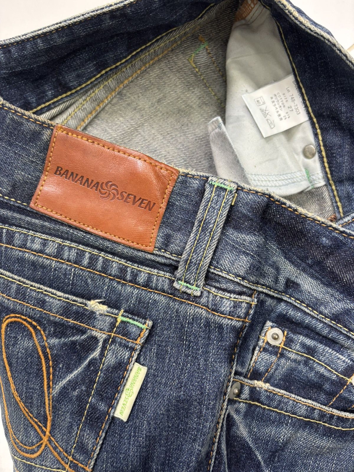 If Six Was Nine Banana Seven 🇯🇵 Bootcut Flared Denim Jeans Size 30" / US 8 / IT 44 - 11 Thumbnail