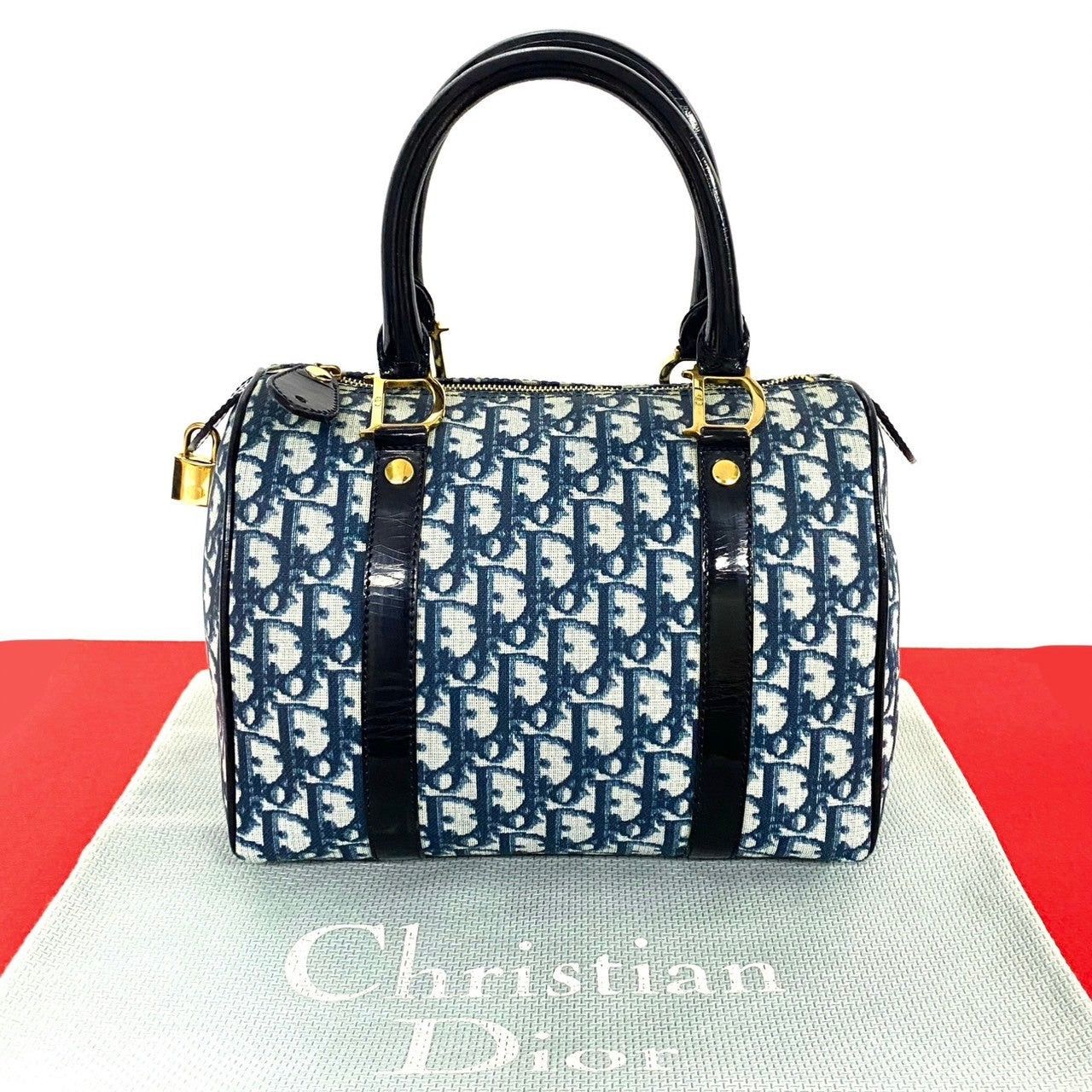 Dior Dior Handbag Navy Leather Size ONE SIZE - 1 Thumbnail