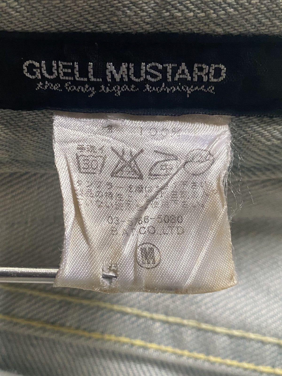 Japanese Brand Guelle Mustard - Side Striped Denim Pants Size US 32 / EU 48 - 7 Thumbnail