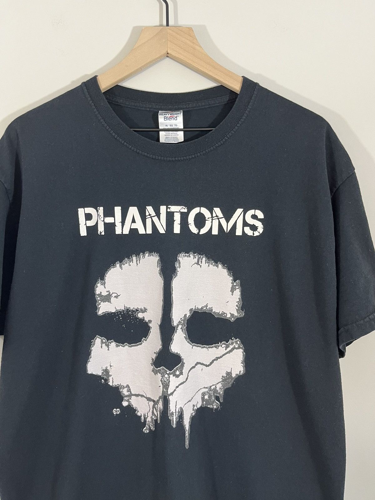 Vintage Vintage Faded Skull Graphic Tee Size US XL / EU 56 / 4 - 2 Thumbnail