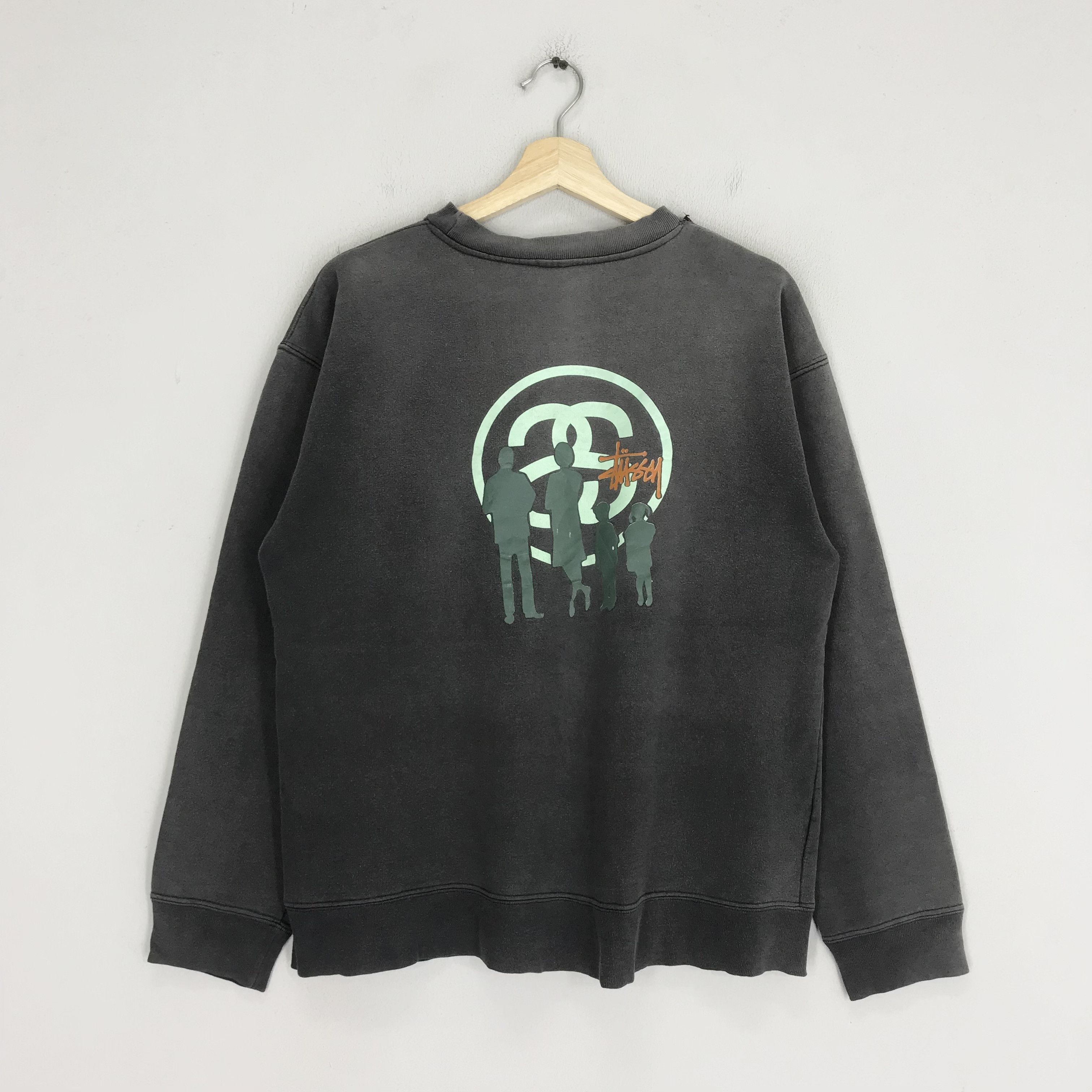Stussy Vintage 90's Stussy Usa Faded Black Skateboarding Streetwear Size US L / EU 52-54 / 3 - 1 Thumbnail