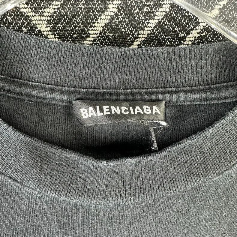 Balenciaga Balenciaga Front and Back Double B Black Short Sleeve T-Sh Size US S / EU 44-46 / 1 - 4 Thumbnail