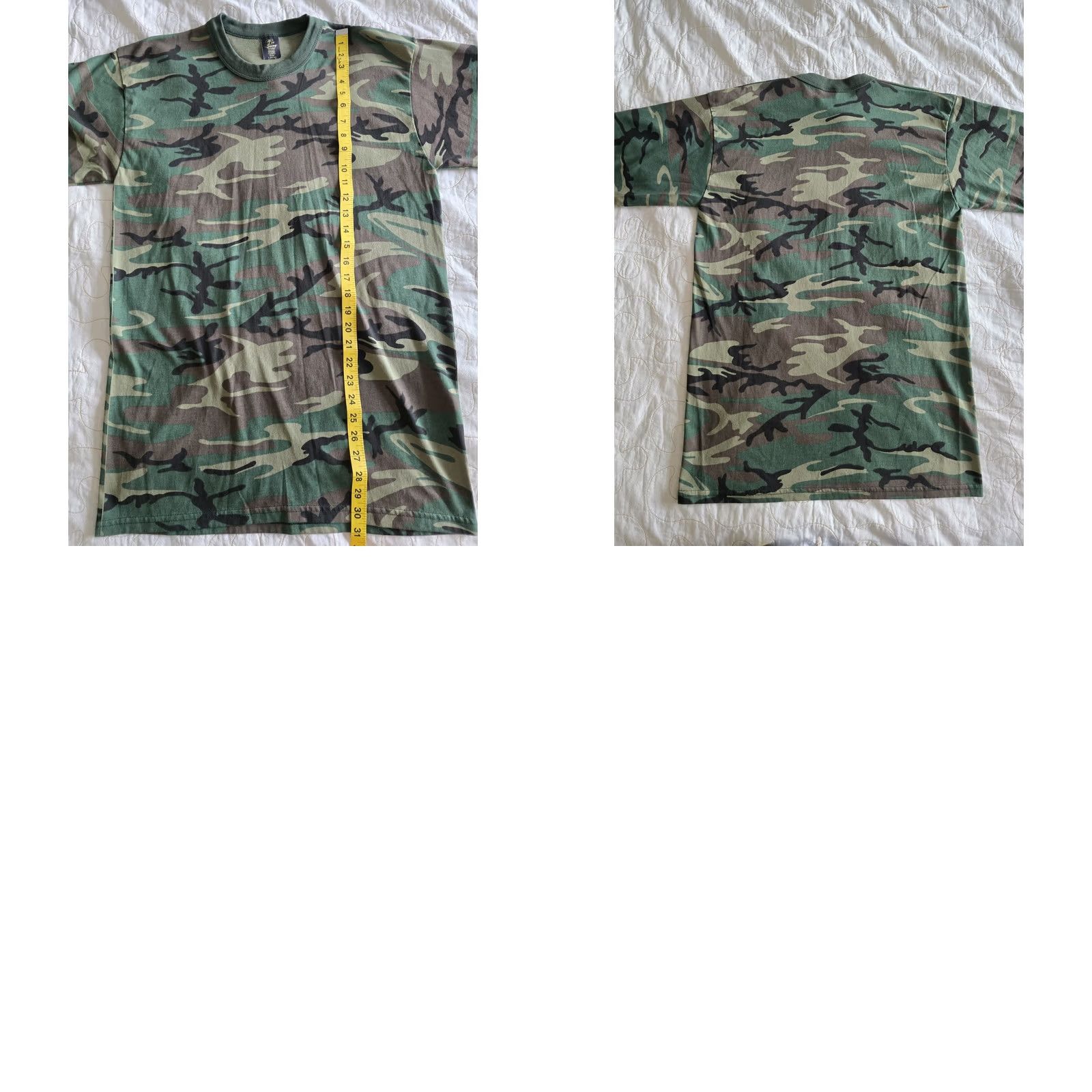 Vintage VINTAGE Camouflage Hunting Camo Short Sleeve Tee LARGE Woodland Green Tee Swing Shirt Unisex Adult 1980s Graphic Tee Mens Womens Size US L / EU 52-54 / 3 - 8 Thumbnail